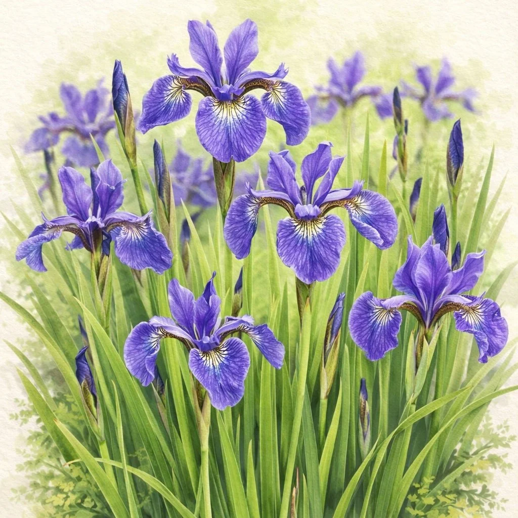 12 Blue Flag Iris  | Iris versicolor (12 quart size plants)
