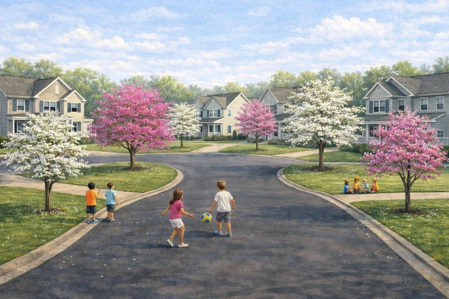 Subdivision native tree planting design, Wallkill, NY landscape design, Mackenzie Younger  