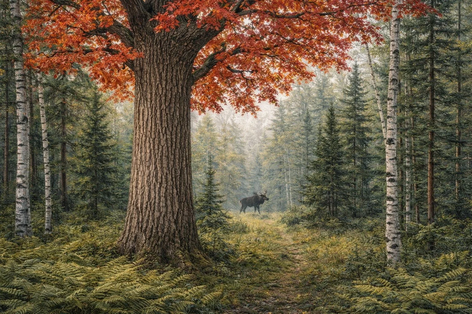 Northern Red Oak | Quercus rubra [borealis]) 20 gallon 8-10ft tall