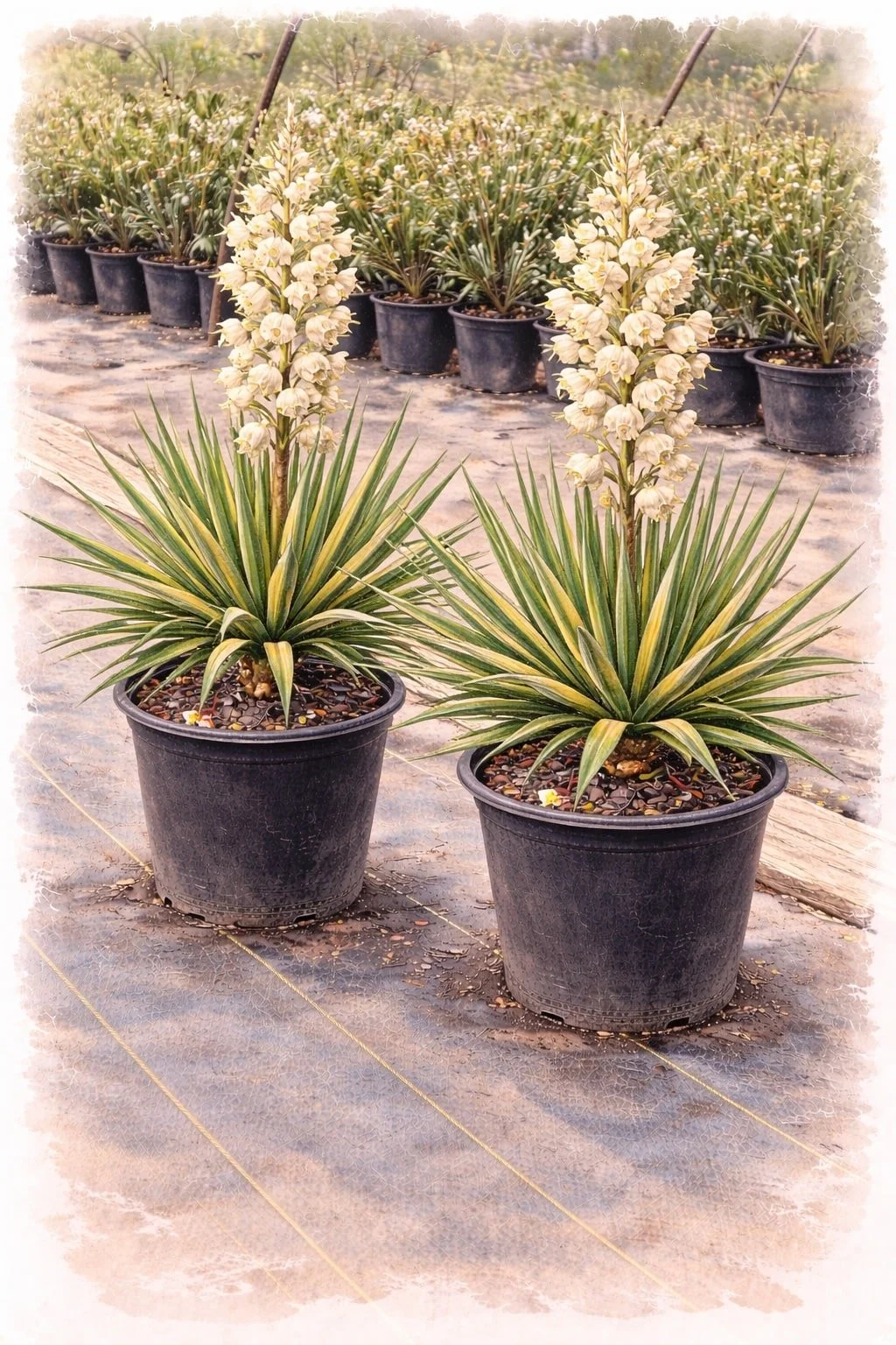 Yucca ‘Bright Edge’ | Yucca filamentosa 3 Gallon 15-18'' tall