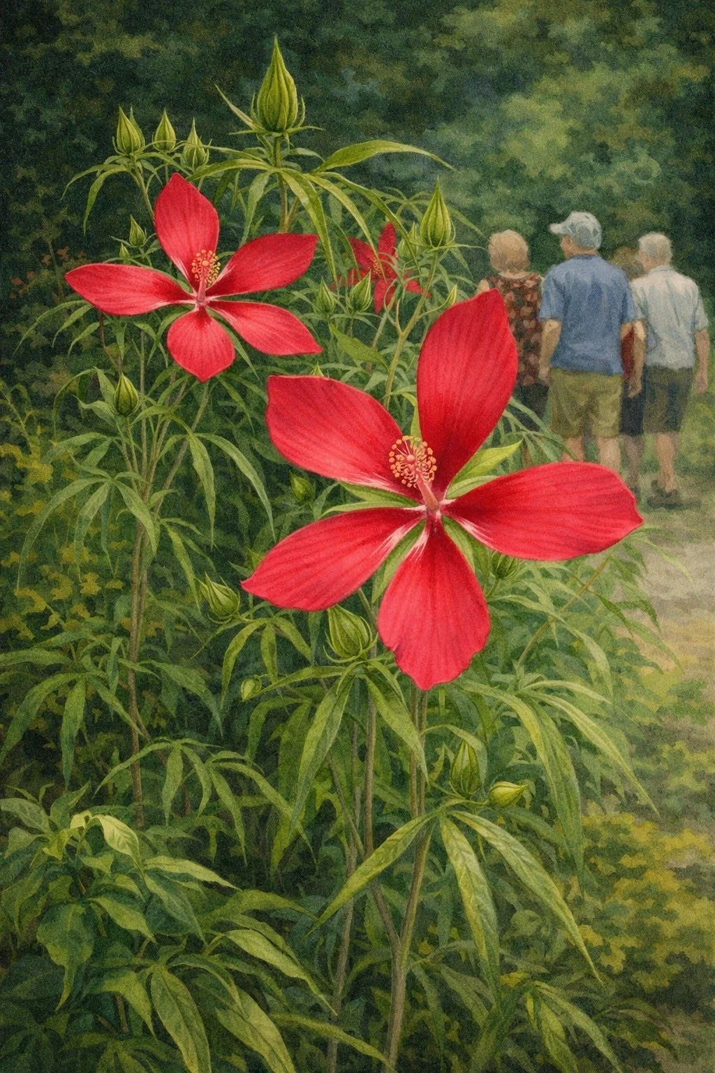 Scarlet Rose Mallow | Hibiscus coccineus 2 gallon