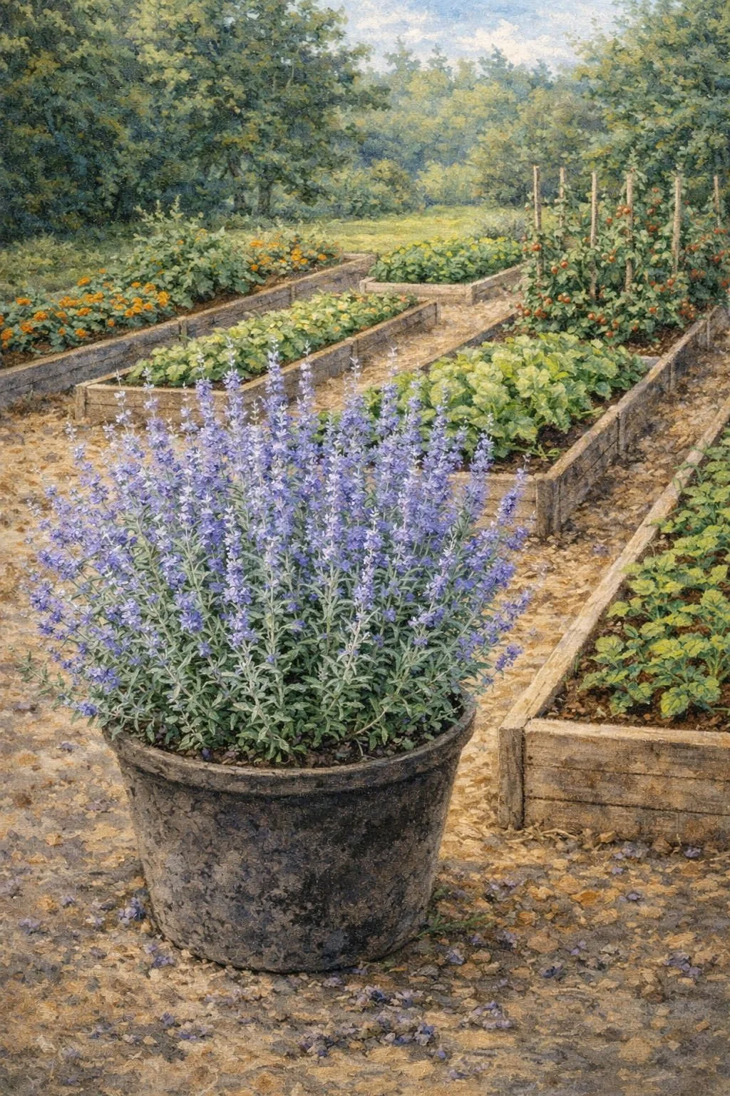 Russian Sage ‘Denim ’n Lace’ | Perovskia atriplicifolia 1 gallon