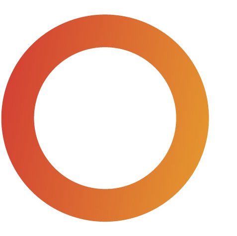 Een kleurrijke, ronde ring met een wit binnengebied, analoog aan een cirkelgrafiek of logo.