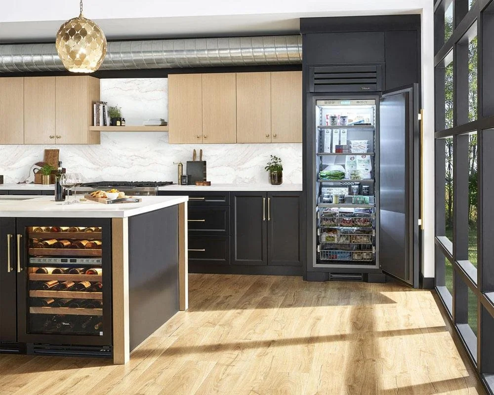 madley fine cabinetry beautiful luxury kitchen with wine refrigerator