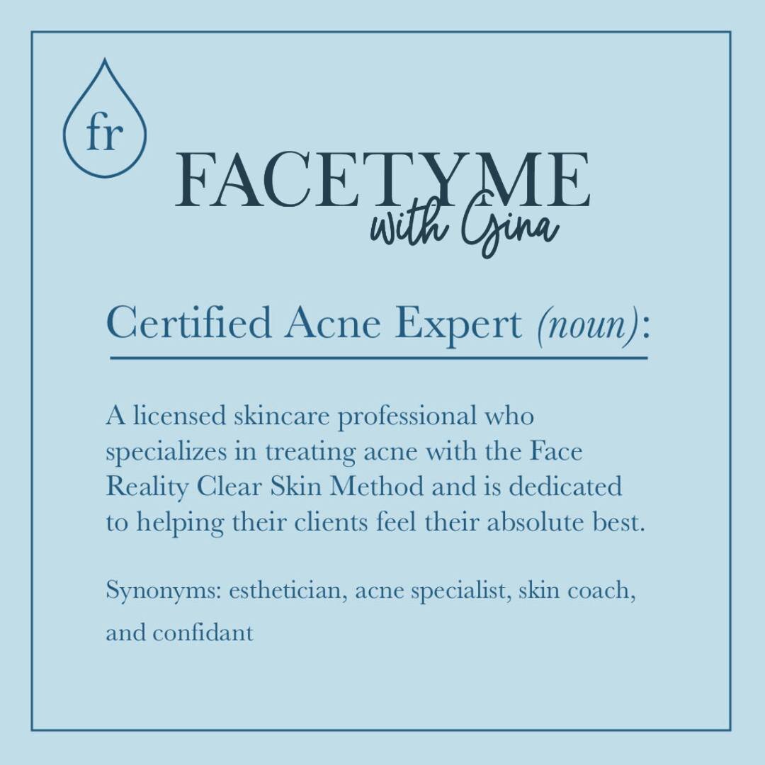 I am an Acne Expert and I&rsquo;m here to help you if you have acne-prone skin. 
Book your appointment at : Facetymewithgina.com