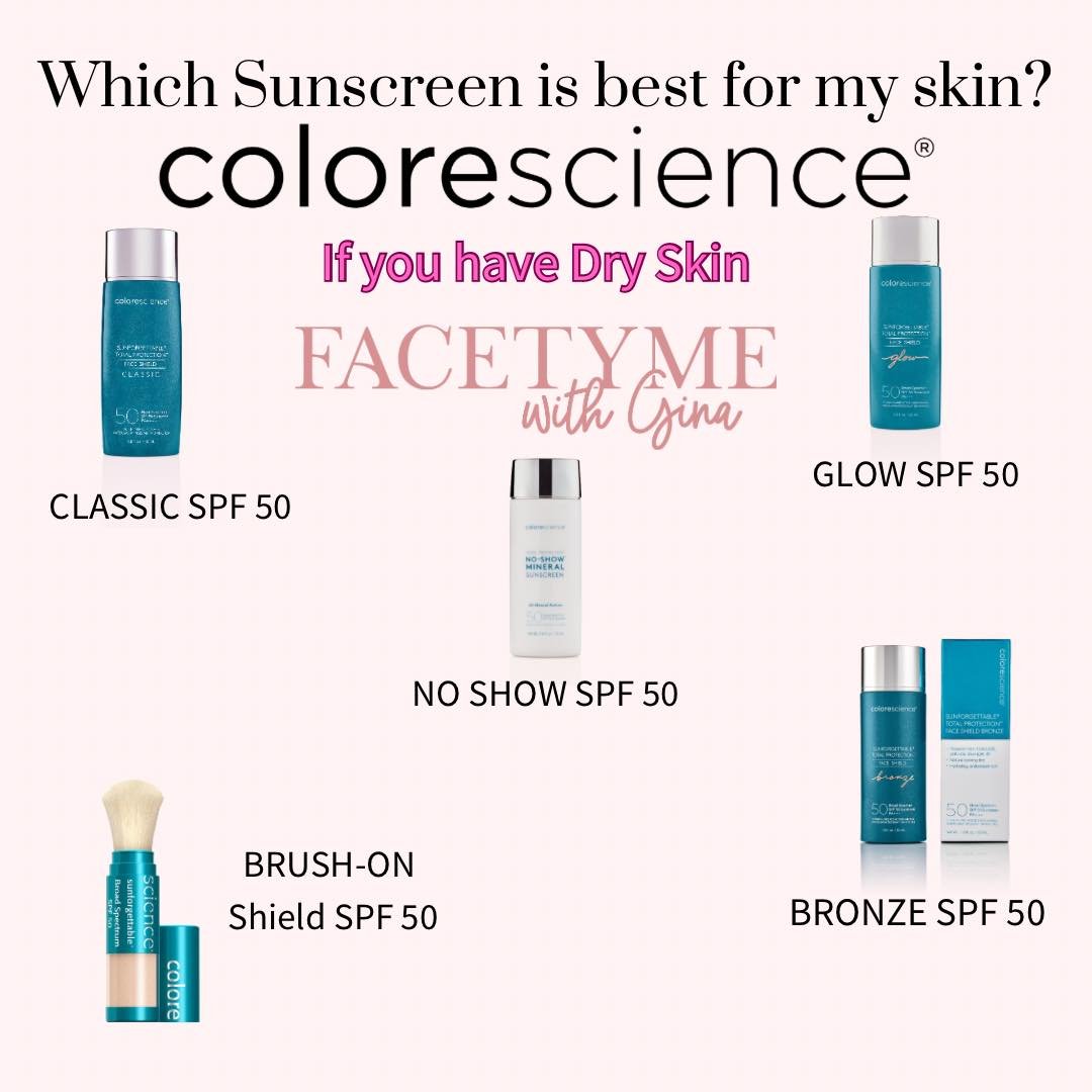 Which sunscreen is best for my skin?? 

I prefer a mineral based sunscreen as it reflects the sun&rsquo;s rays instead of absorbing them.  Mineral sunscreen is also great for rosacea and sensitive skin. The brand Colorescience only offers mineral bas