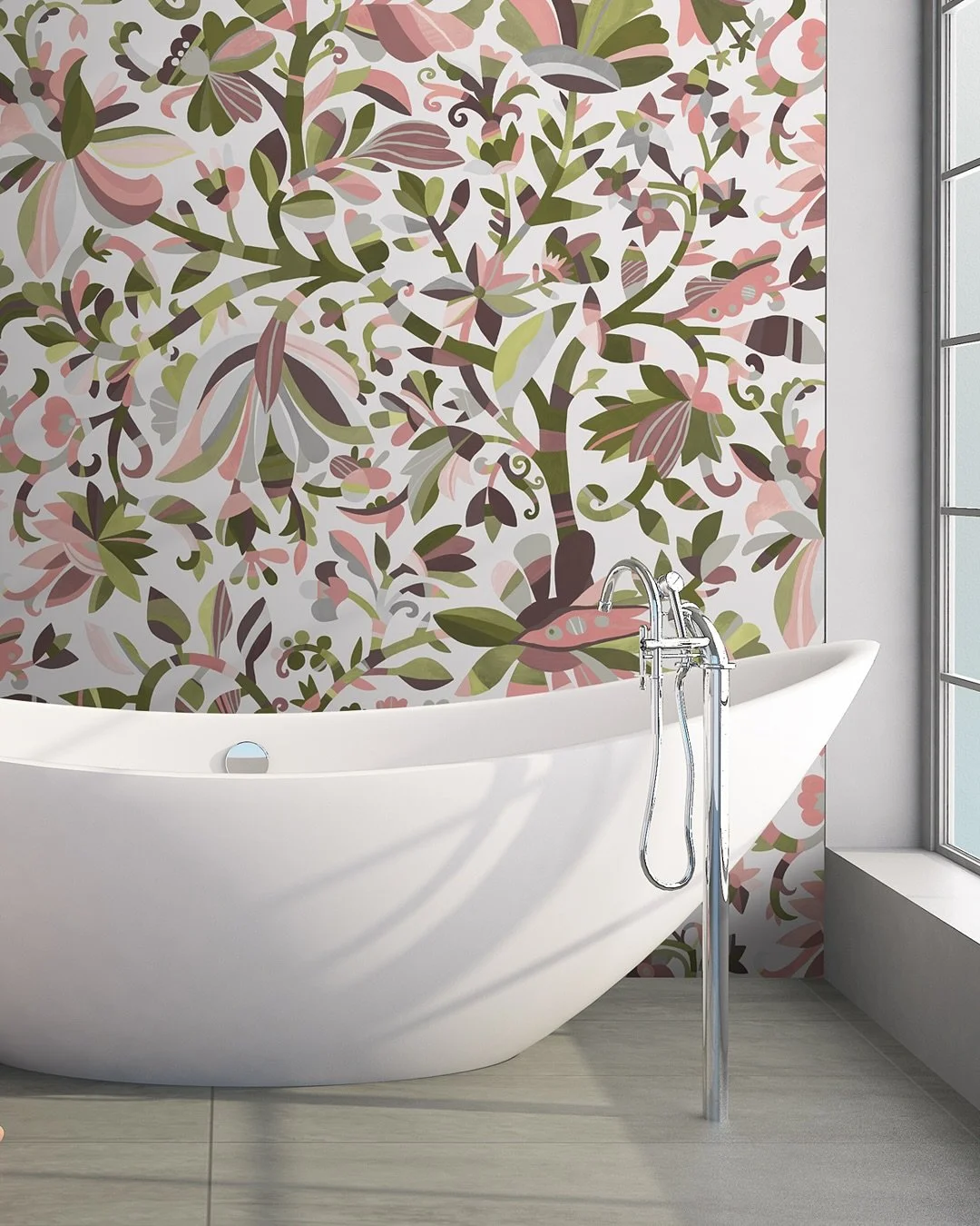 Botanique is my love letter to florals, full of energy, colour, and movement. I designed this floral wallpaper to work everywhere: sometimes it&rsquo;s soft and romantic, other times bold and lively, depending on the mood you want in your space. Each