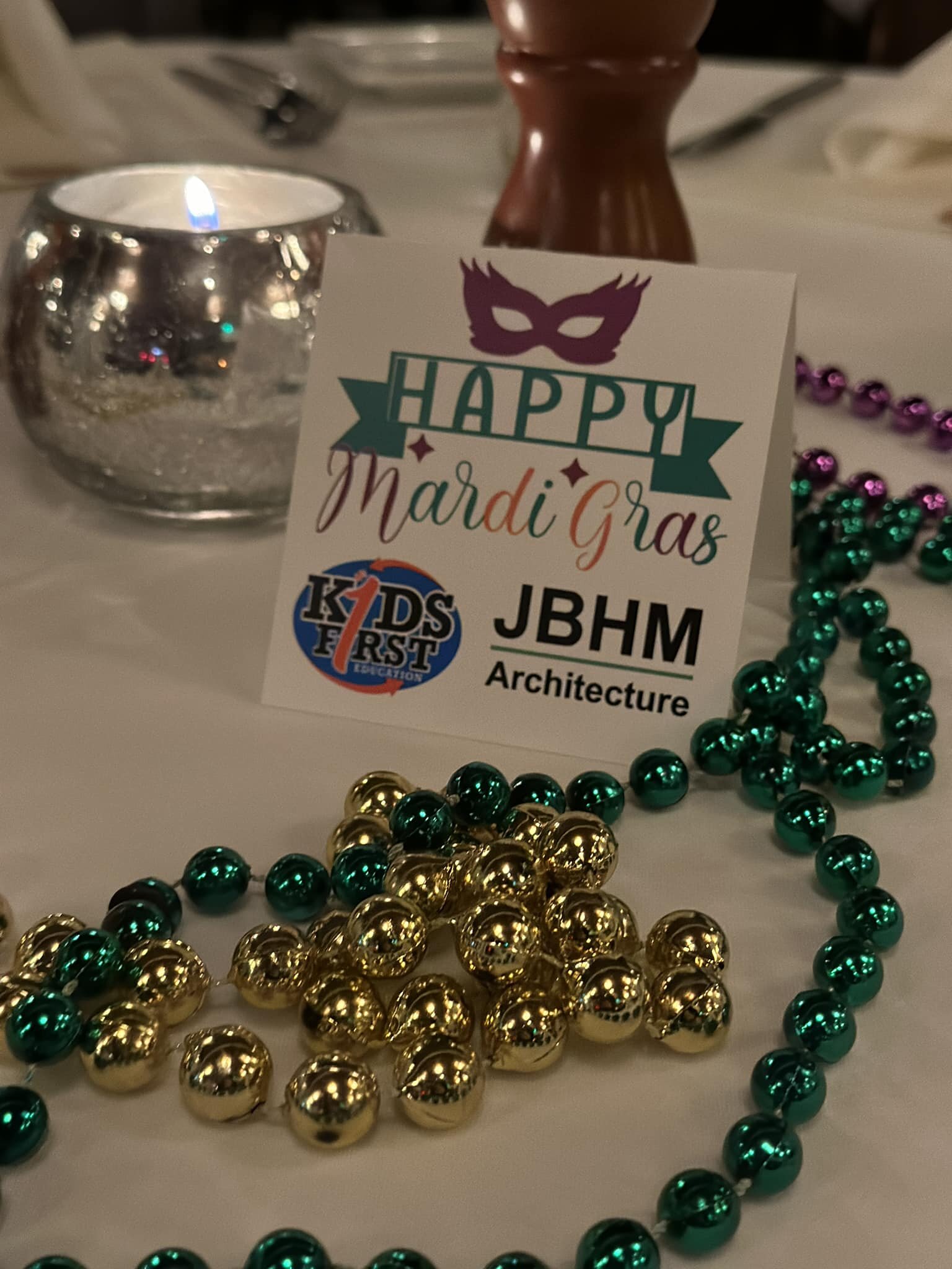 Happy Mardi Gras from JBHM Architecture &amp; Kids First Education!