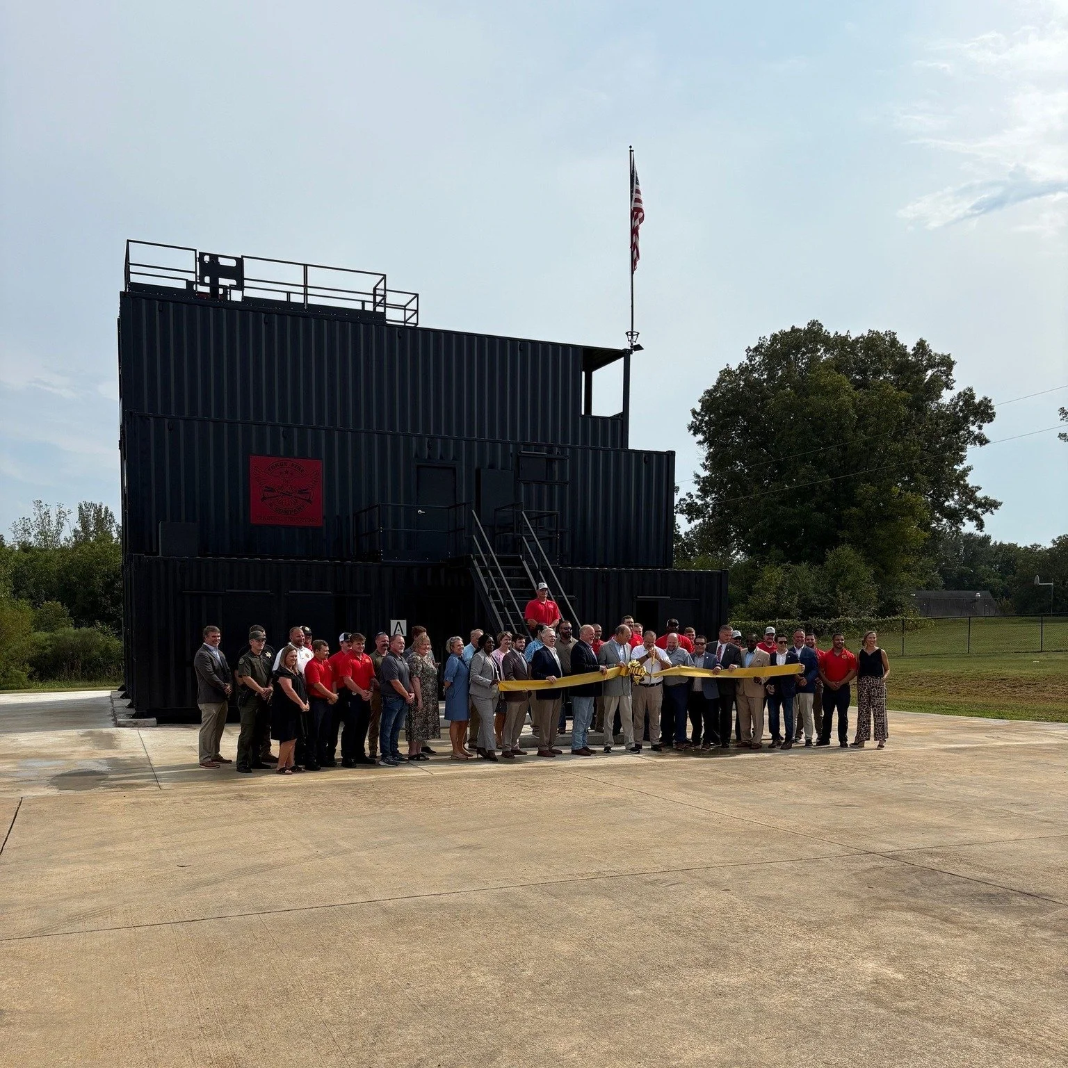 JBHM is proud to stand alongside our friends at the Pontotoc Fire Department!  Congratulations on completing your new Training Center. After the ribbon cutting, we had the opportunity to join state officials for a walkthrough of the in-progress Fire 