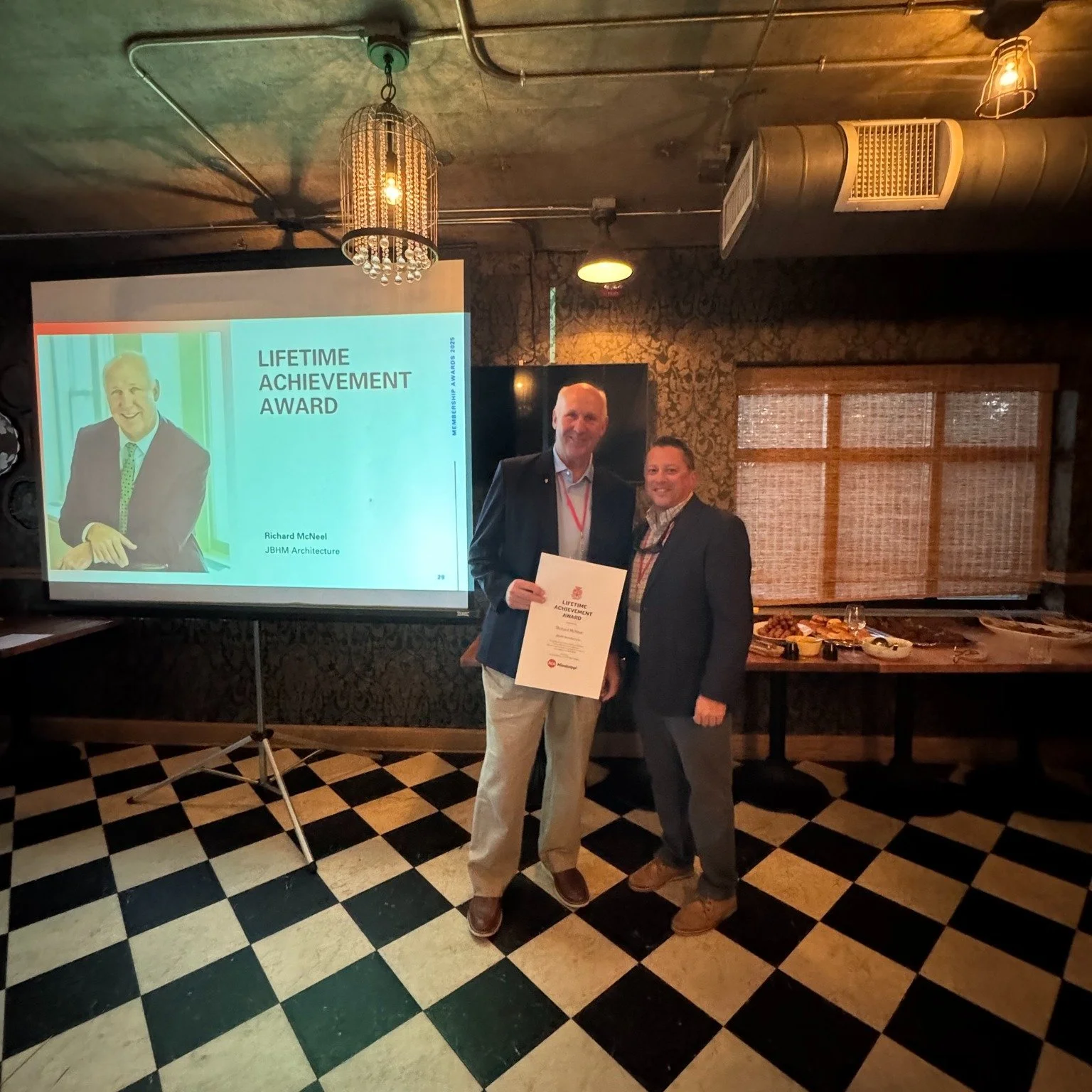 We were pleased to celebrate Richard McNeel's Lifetime Achievement Award during the MSAIA Awards Reception last night. This Award recognizes his decades of leadership, dedication, and lasting impact on the architectural profession and communities acr