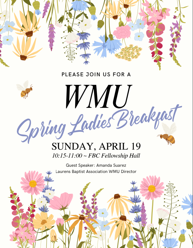 WMU Spring Ladies Breakfast