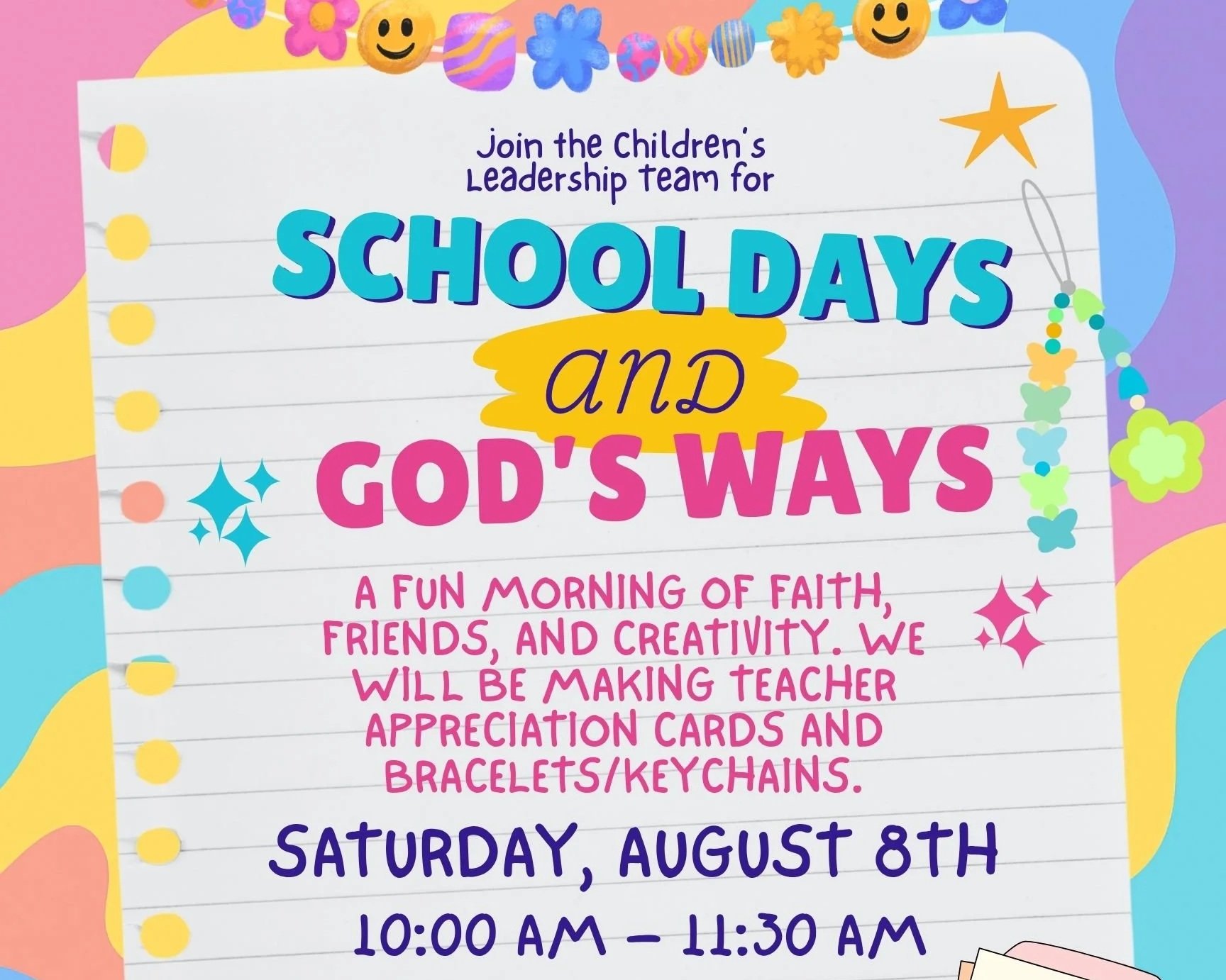 School Days and God's Ways