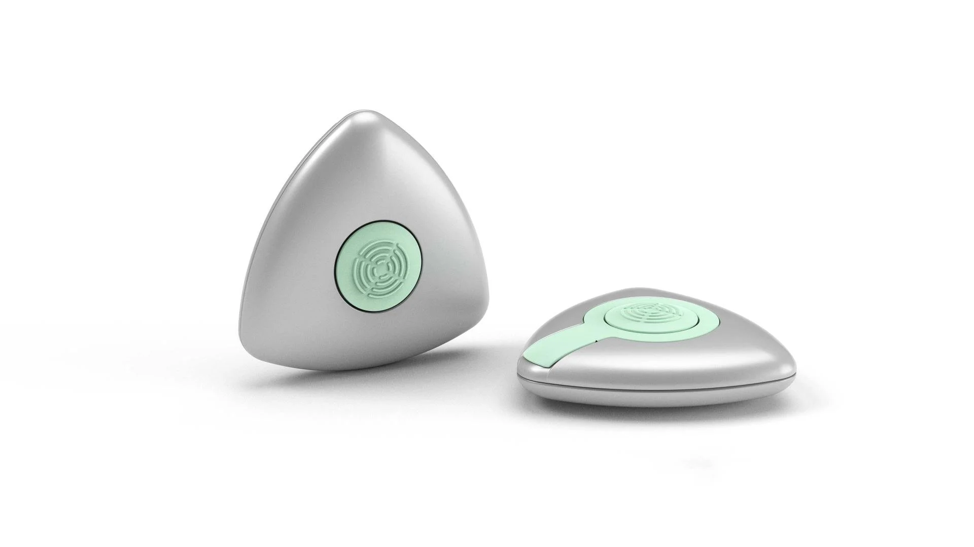 The award-winning Triangular Spintop Tin by MeiXinLong Packing, featuring a functional fidget spinner lid for interactive packaging.