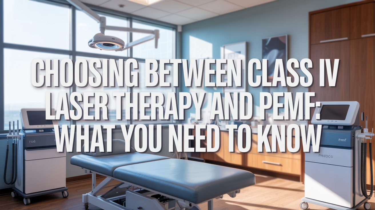 Choosing Between Class IV Laser Therapy and PEMF: What You Need to Know