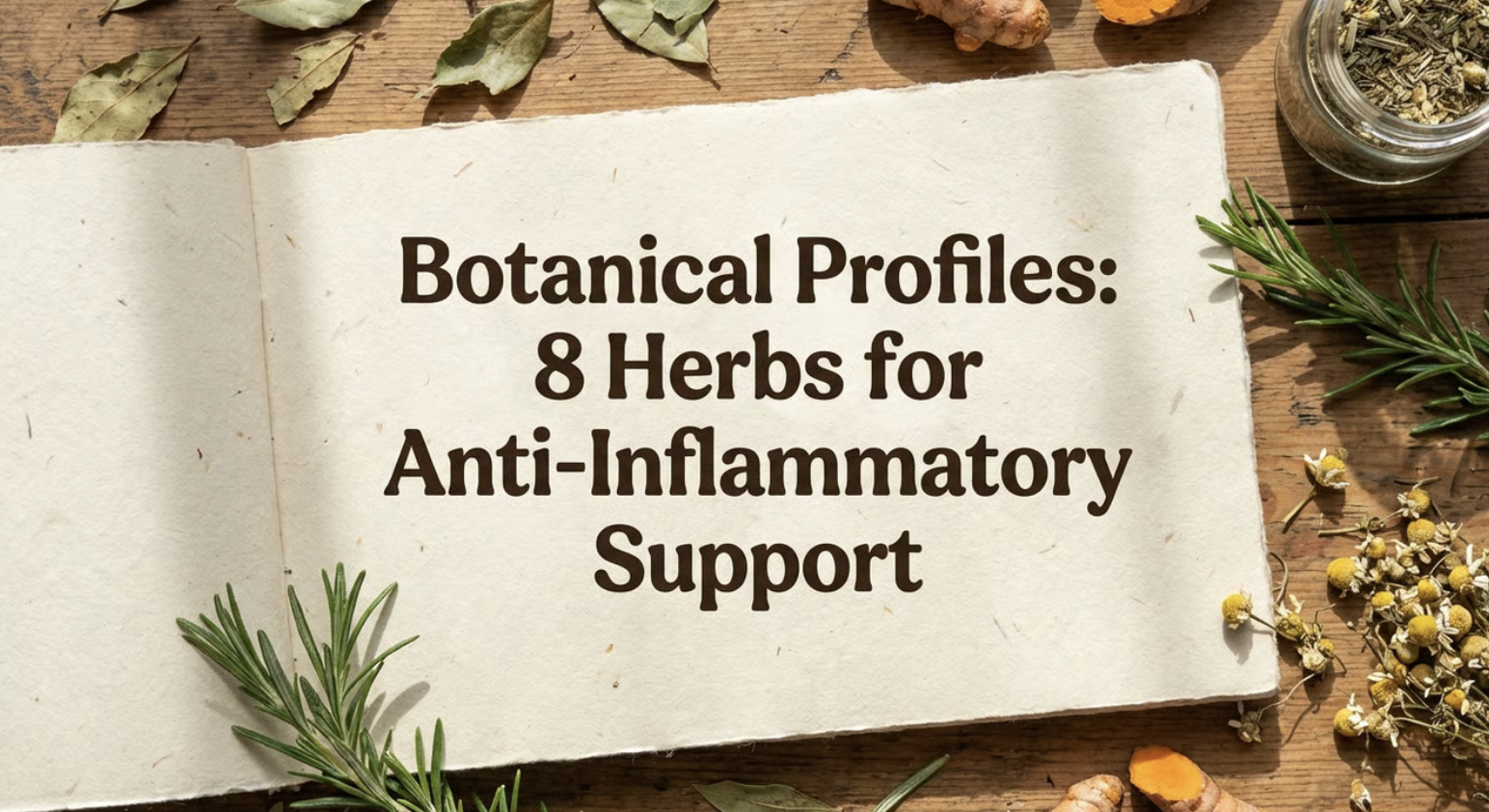 Botanical Profiles: 8 Herbs for Anti-Inflammatory Suppor