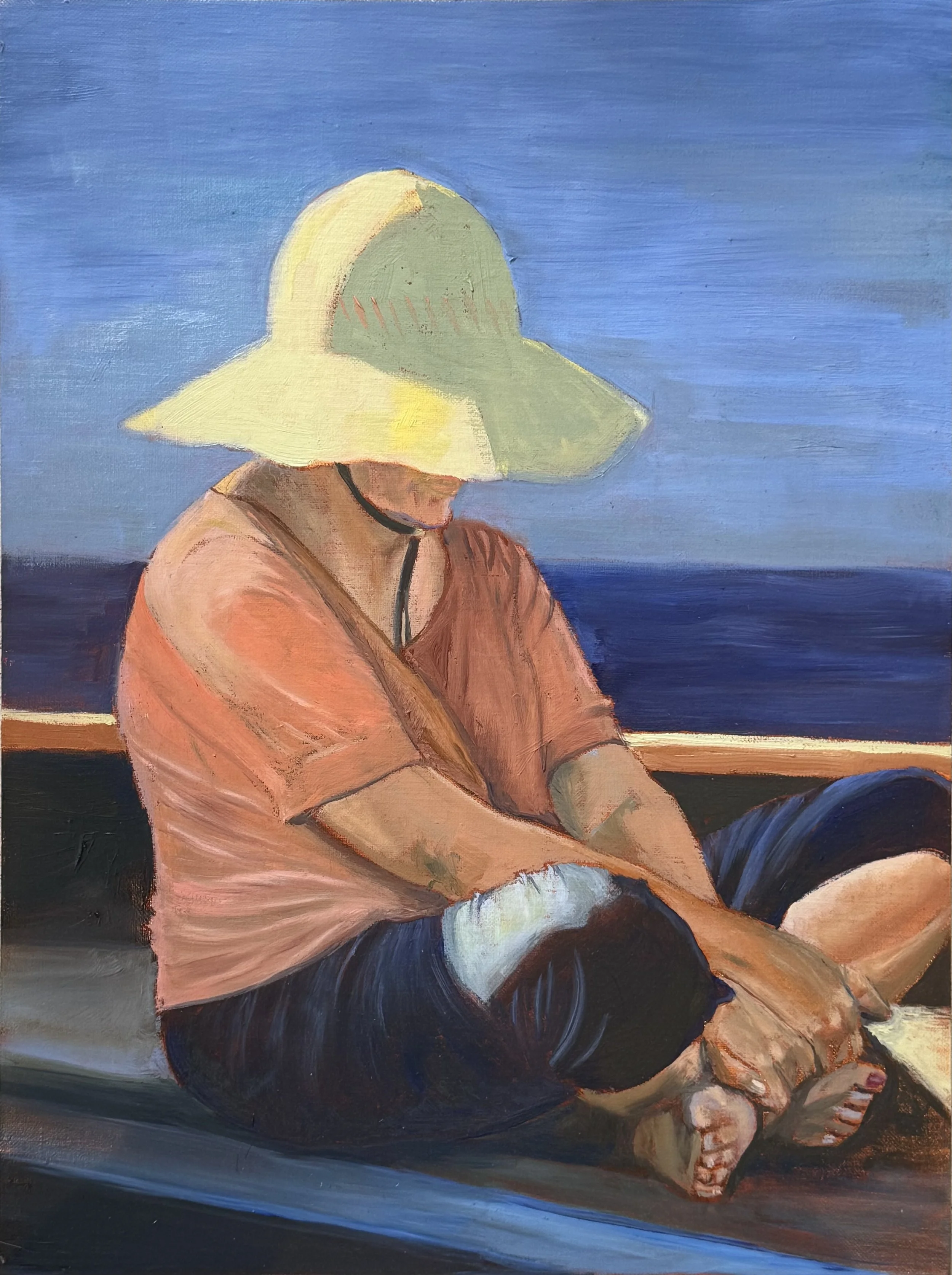 Loire Loll - 12" x 16" x .25" - Oil on Aluminum Panel