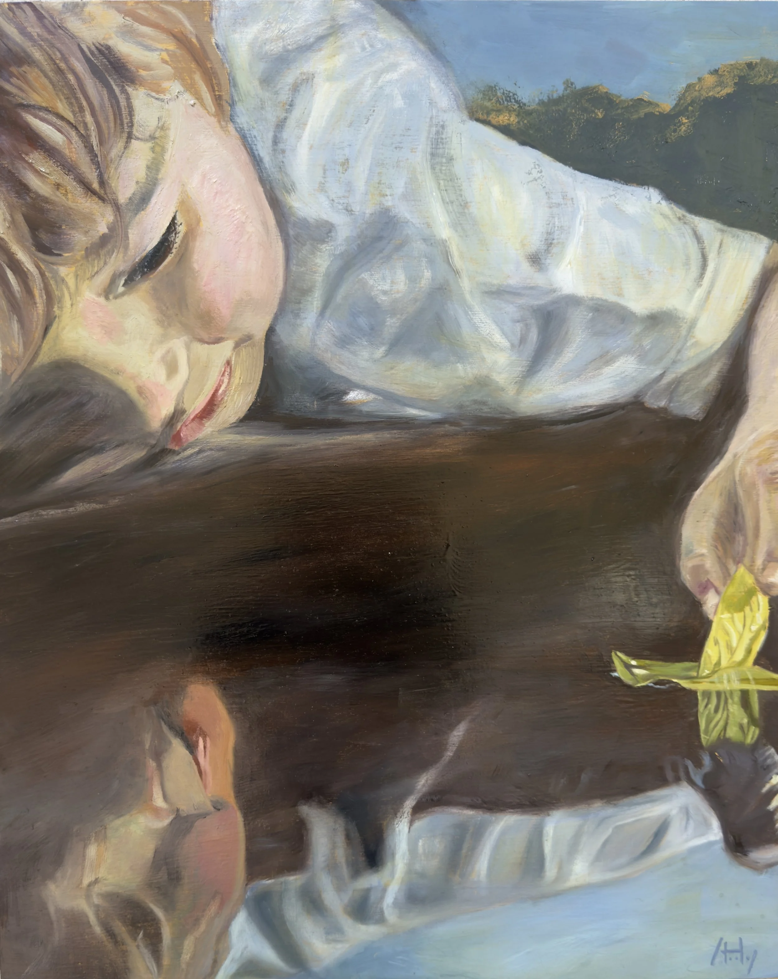 Dreams Float - 16” x 20” - Oil on Panel