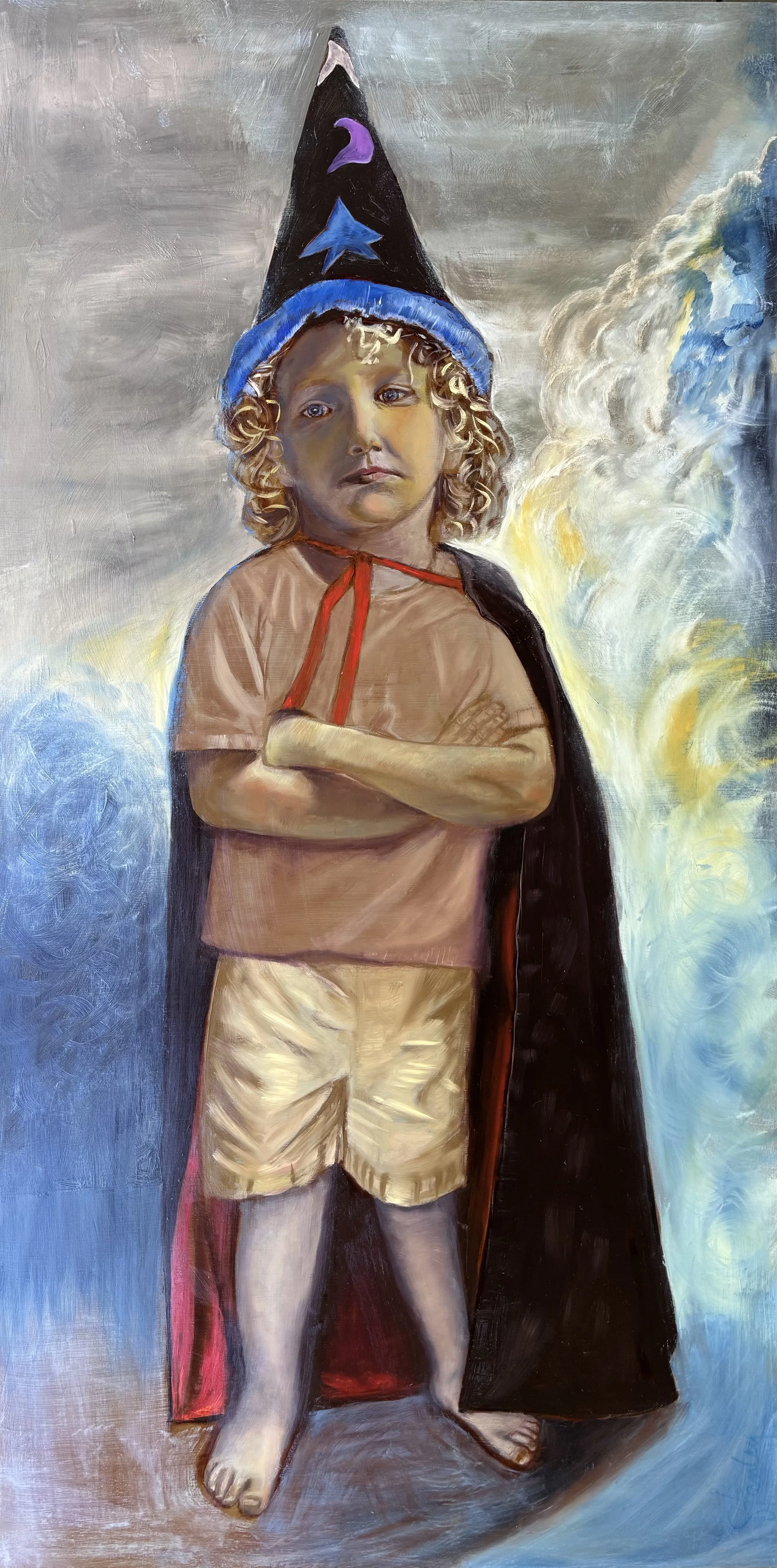 Stormstruck - 24" x 48' x 2" - Oil on Panel