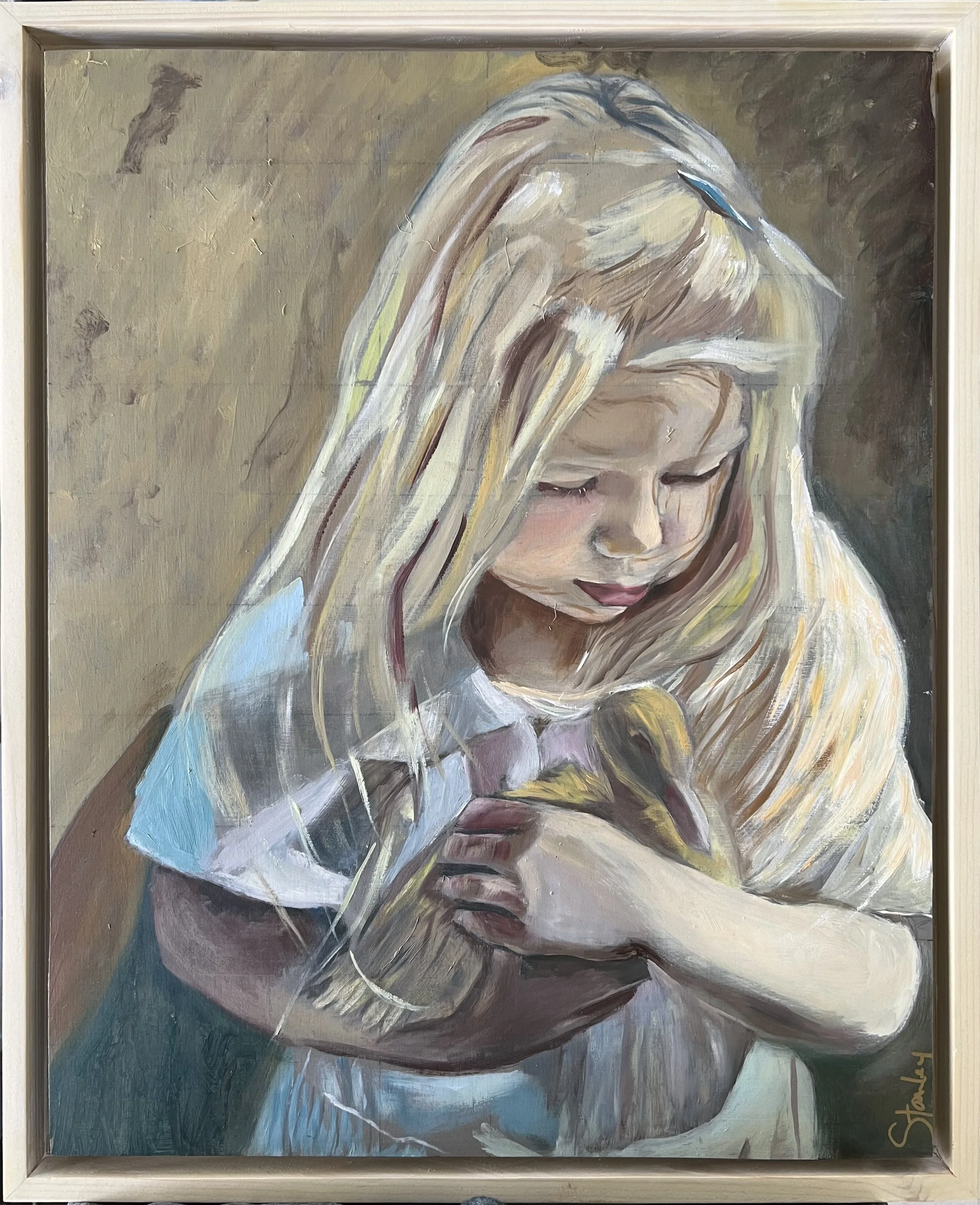 Duck Hug - 16 x 20 x ¾” unframed - 17.75 x 21.75 x 2” framed