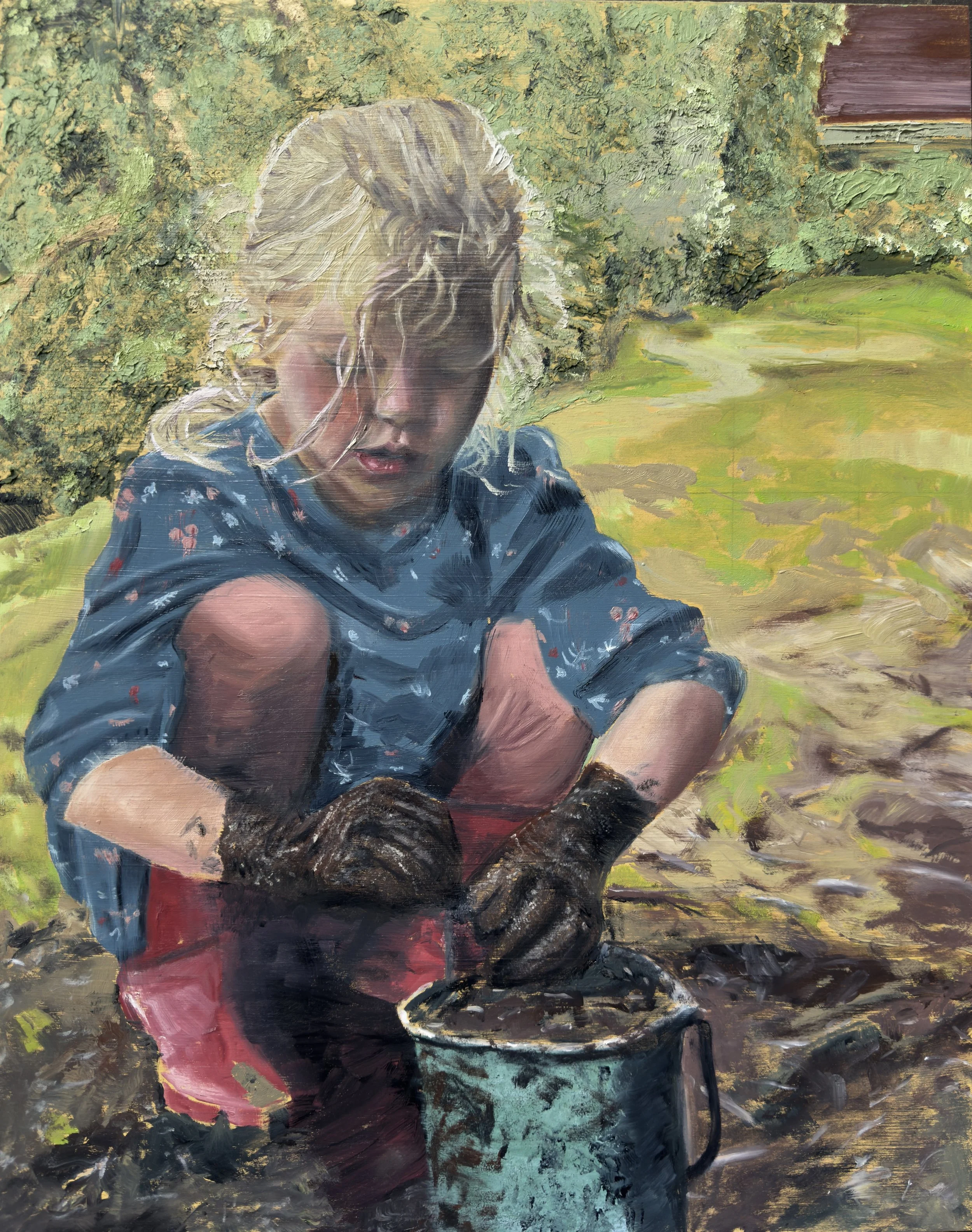 Mud Joy - 16” x 20” - Oil on Panel
