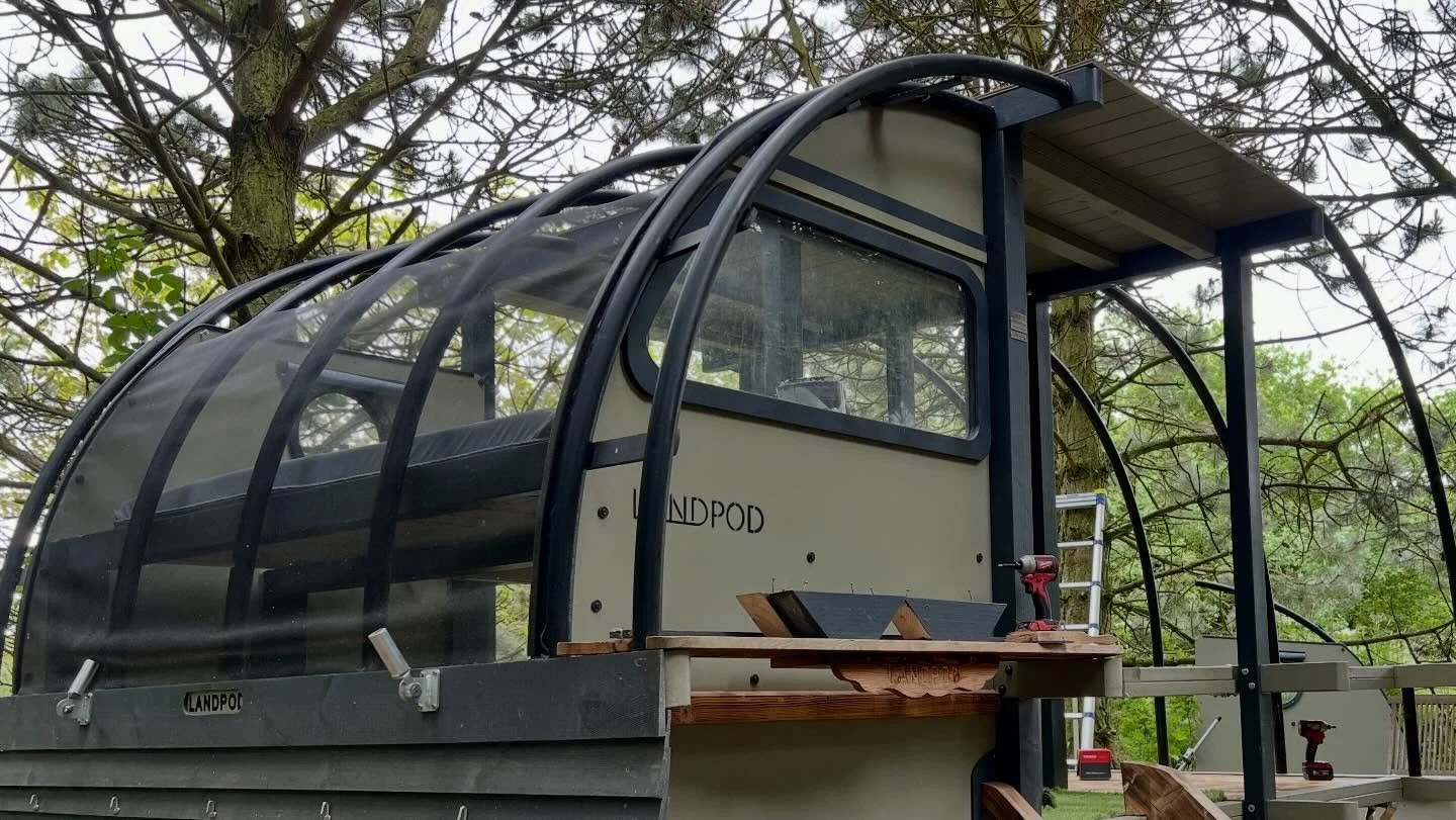 Five years ago our first pod-that-wasn&rsquo;t-a-bus started out as The Woodland Lodge. It was a cosy little hut that fit perfectly in the piney northern corner of Big Sky.

Two years later we were ready for an upgrade. We love the team at @landpod a