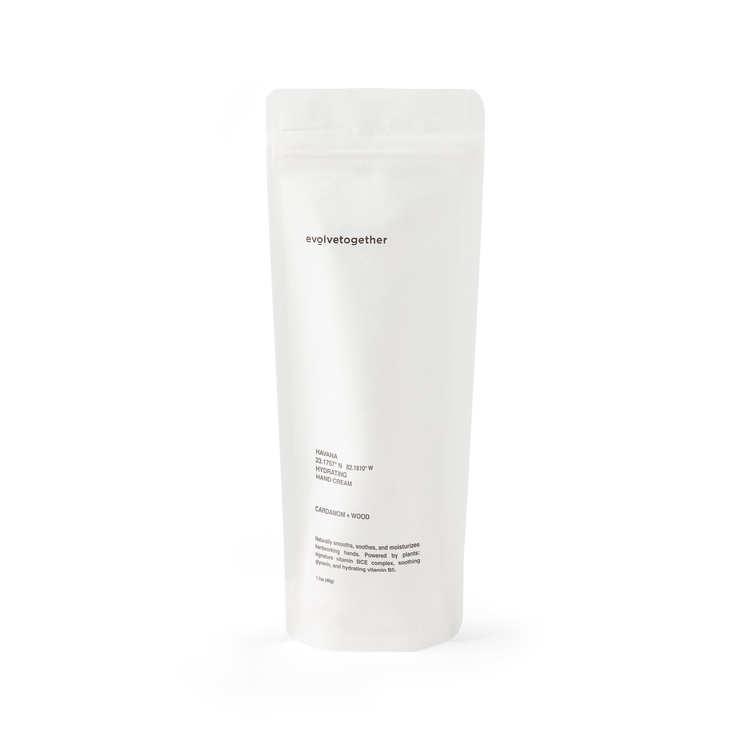 evolvetogether Havana hand cream pacakging