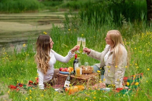 Picnic in Weiß