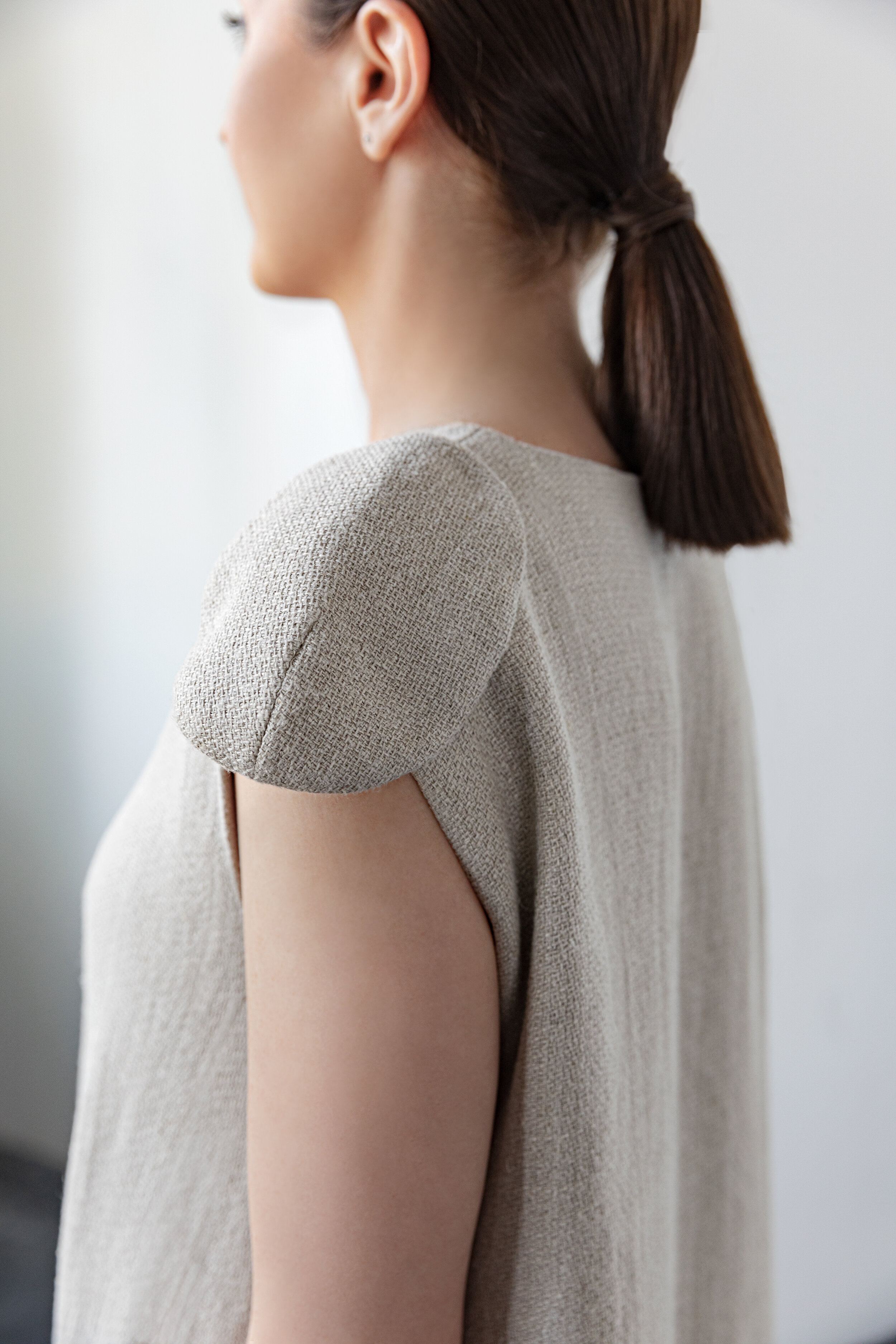INNNA offers a summer hemp dress suitable for day or evening wear, perfect for coastal strolls or city walks.