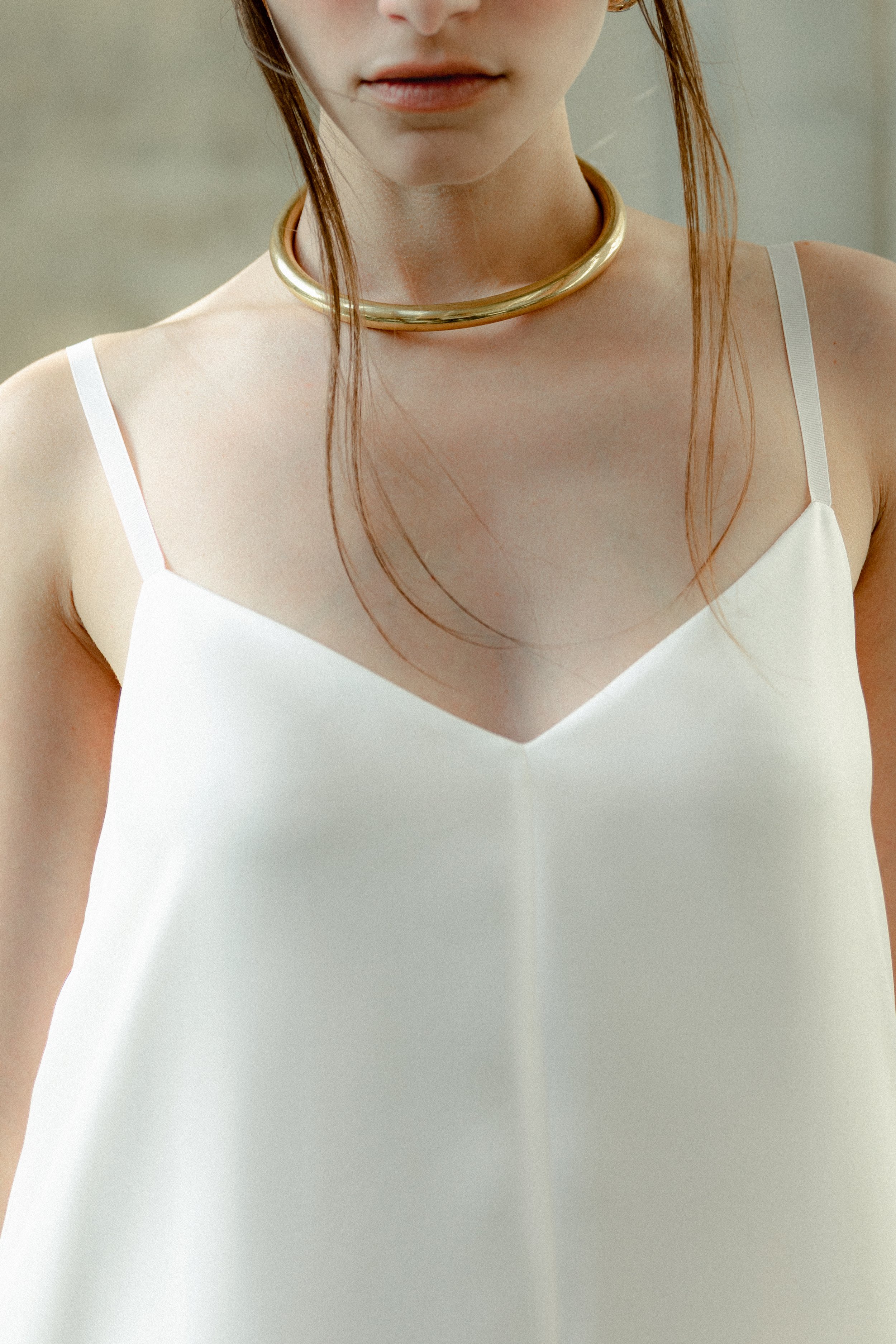 INNNA offers a midi white cream silk dress suitable for birthday parties, summer days, or evening weddings, perfect for both brides and bridesmaids.