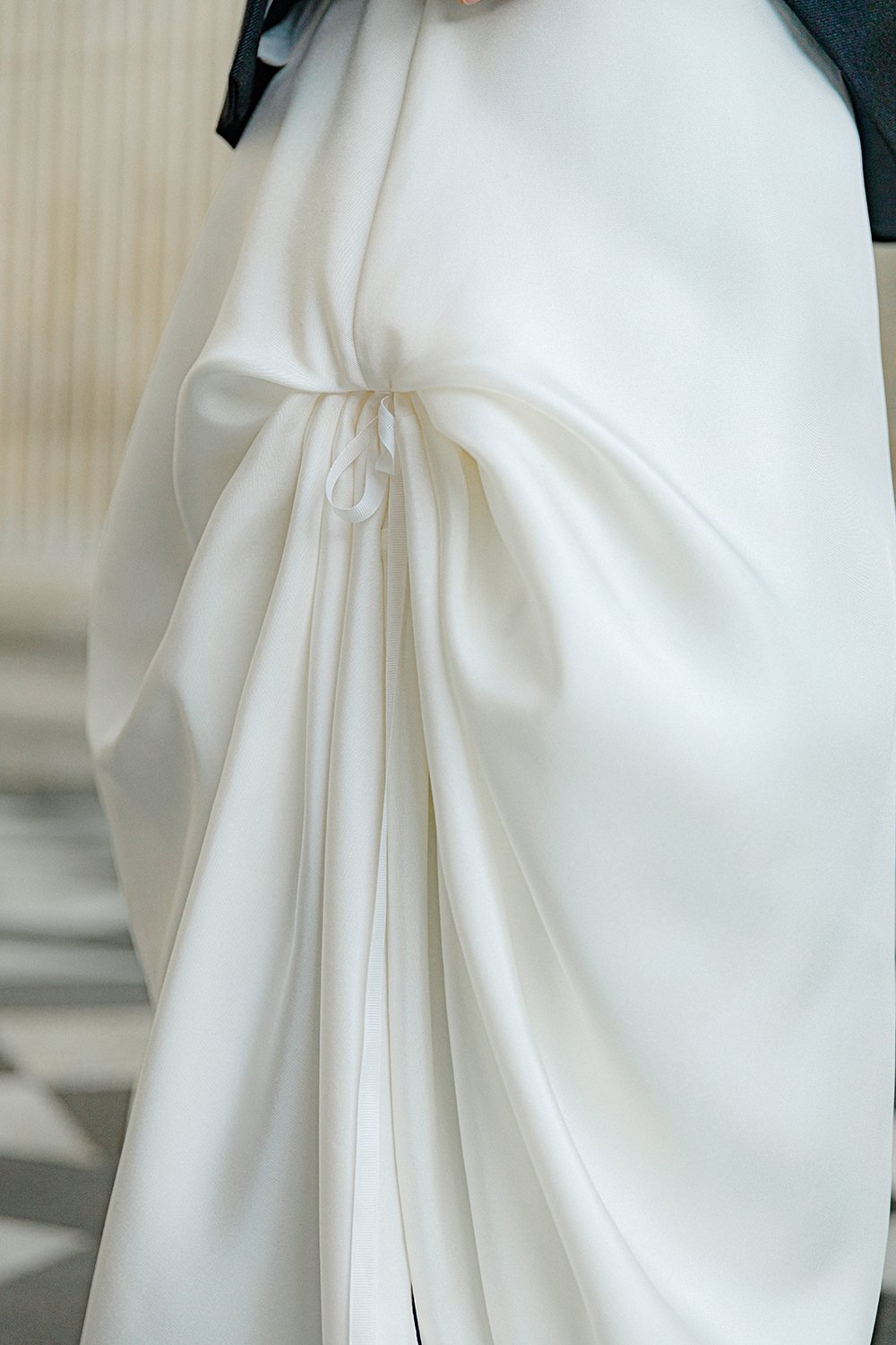 INNNA offers a midi white cream silk dress suitable for birthday parties, summer days, or evening weddings, perfect for both brides and bridesmaids.