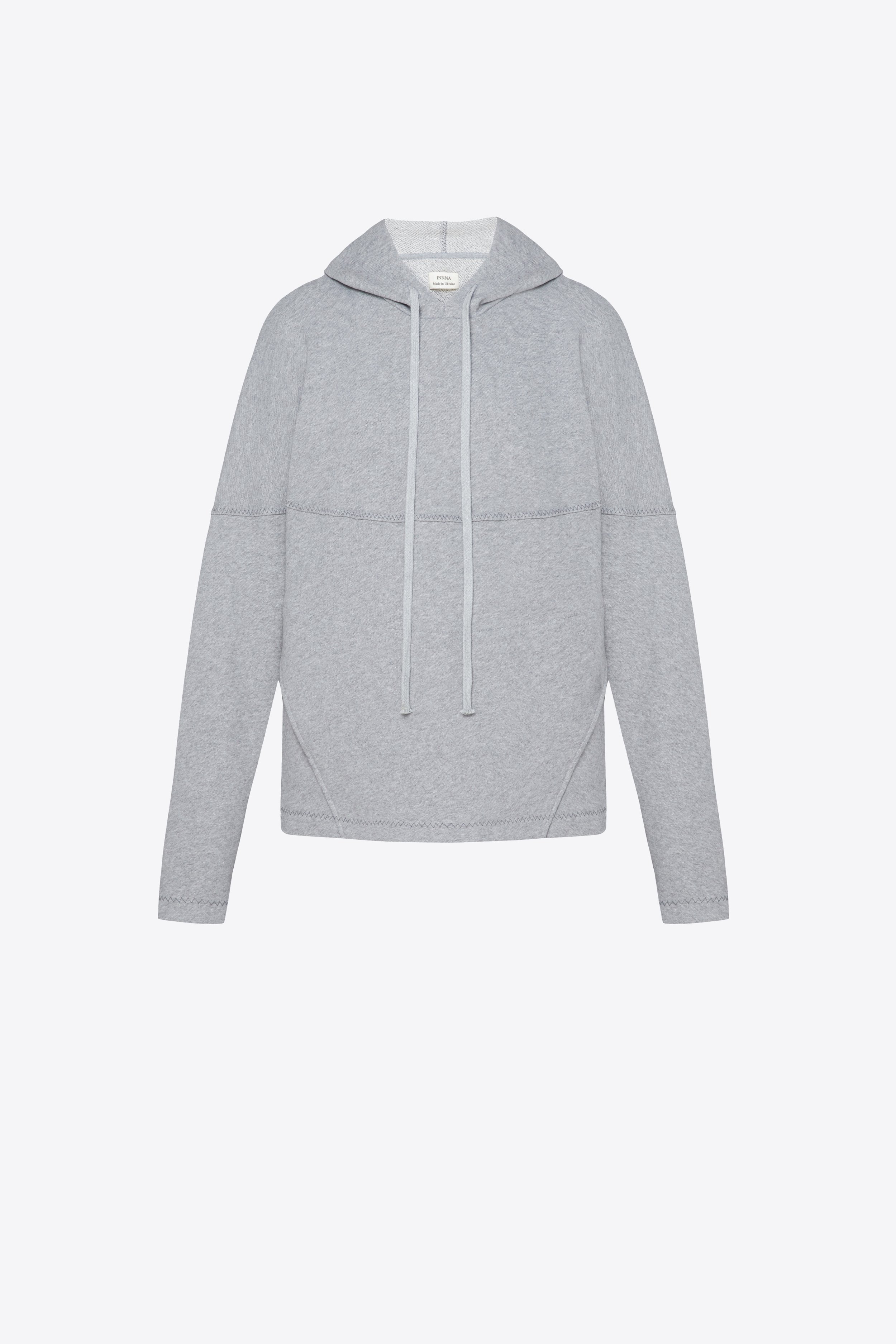 INNNA offers 100% soft cotton hoodies, often called sweatshirts, in grey, available with matching traders shorts as a set.