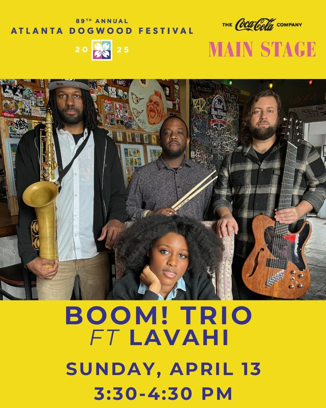 Thrilled to announce that we're joining the lineup for the illustrious @dogwoodfestival!!! Can't wait to be loud in Piedmont Park on April 13th.
@mkolisi_ @kellymccartymusic @lavahi @robertbmusic
#atlmusic #atlmusicscene #atlmusicians #atldrummer