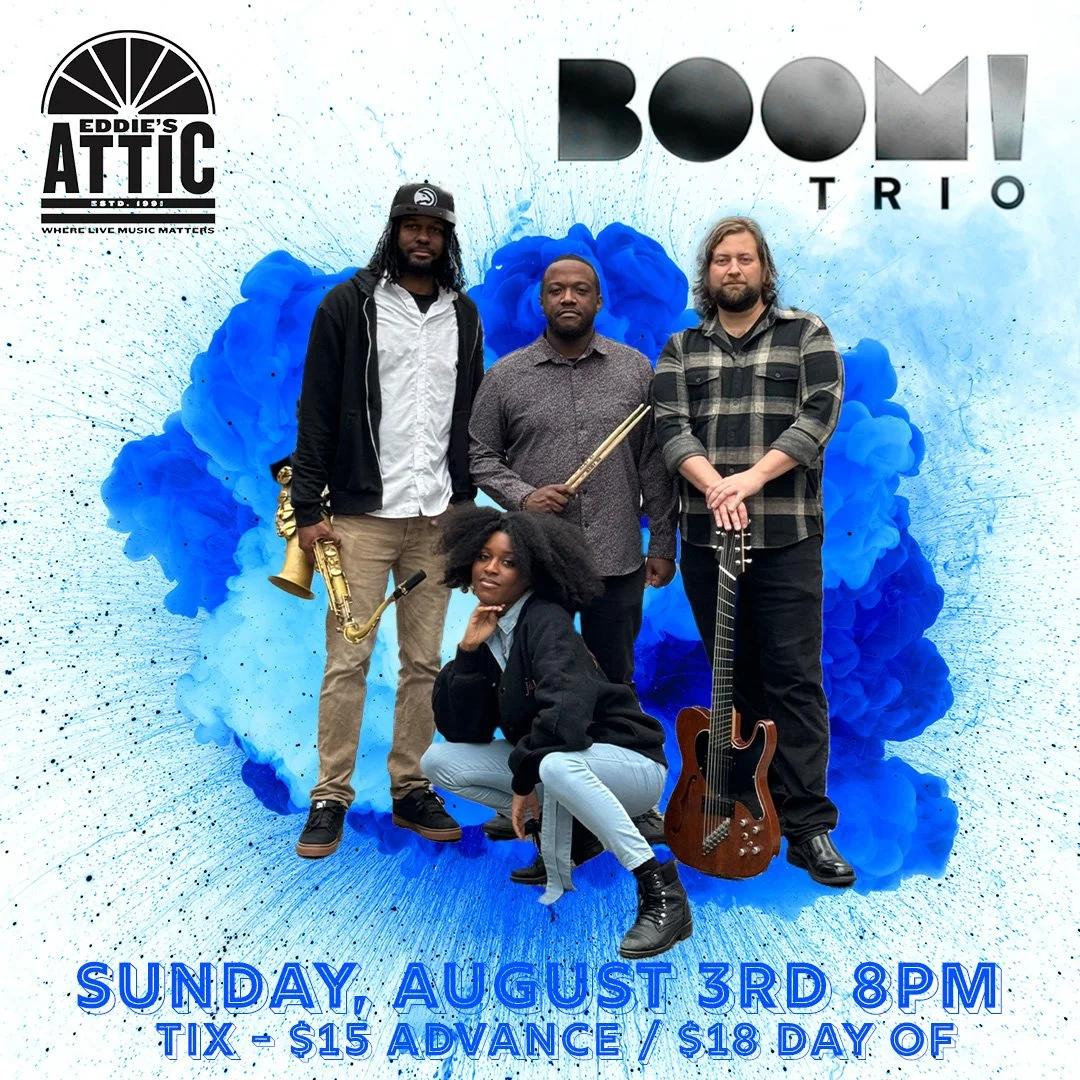 DATE CHANGE!!! Due to a scheduling conflict, we're moving our Eddie's Attic date to Sunday, August 3rd. Ticket link in bio!!!