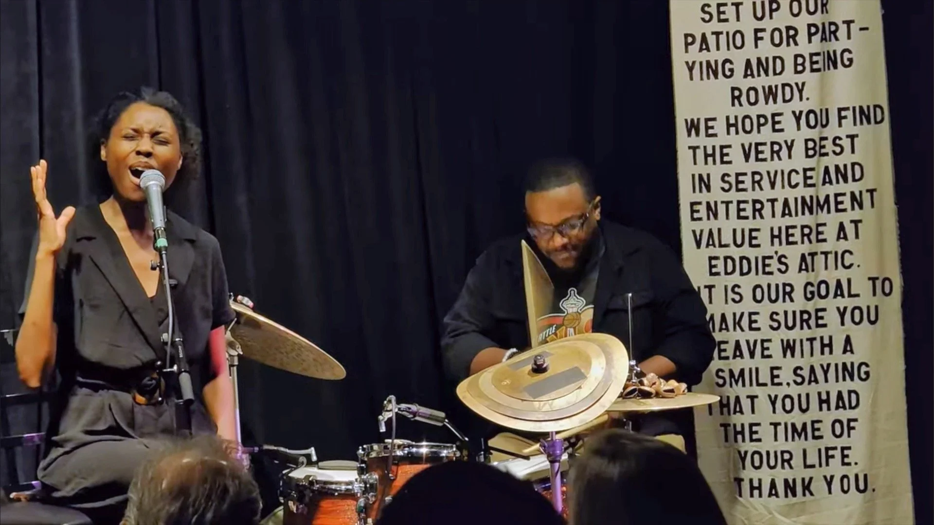 A lil taste from our last time at @eddiesattic Thanks to @funk_konoma for the captcha
#atlmusic #atlmusicscene #atlmusicians #atldrummer #weloveatl #livemusicatl #saxplayer #bassplayer #bass #guitar #guitarplayers #horns #sax #atllove #atlmusic #ma