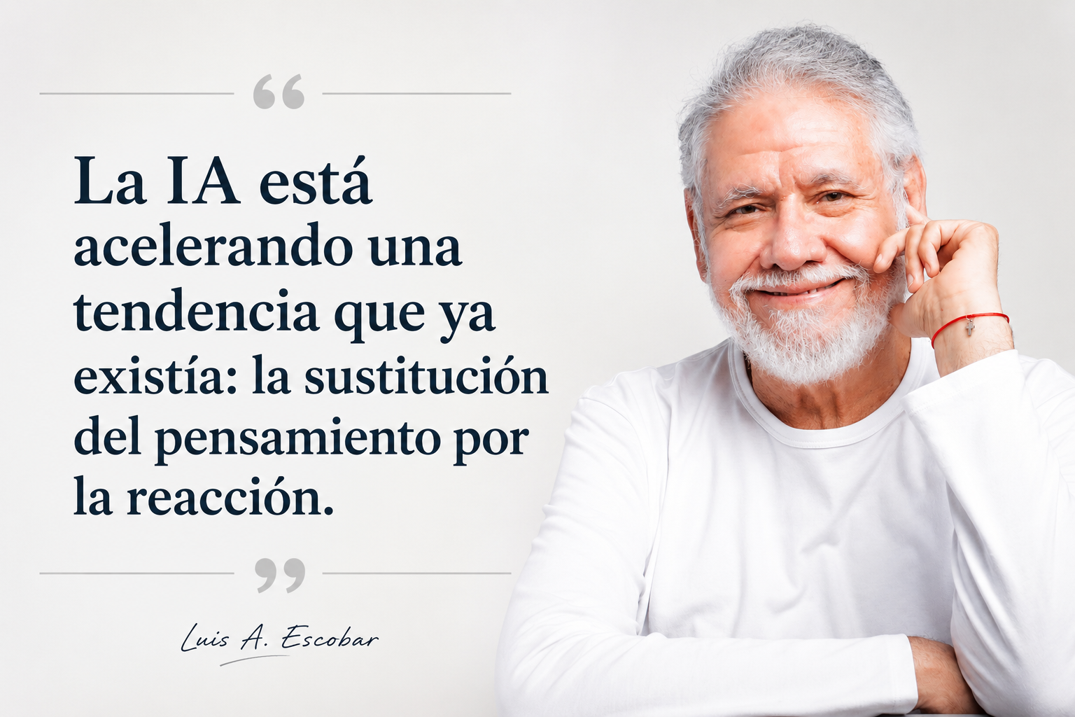 La inteligencia artificial no está cambiando al ser humano. Está acelerándolo.