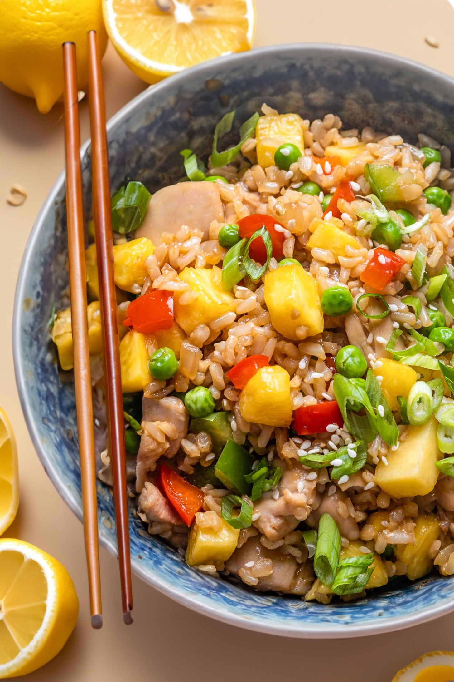 Pineapple and Ham Fried Rice (Thai)
