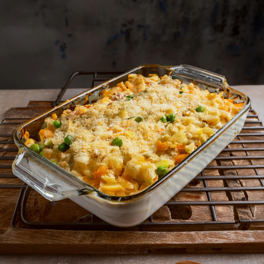 Leftover Turkey and Mashed Potato Casserole