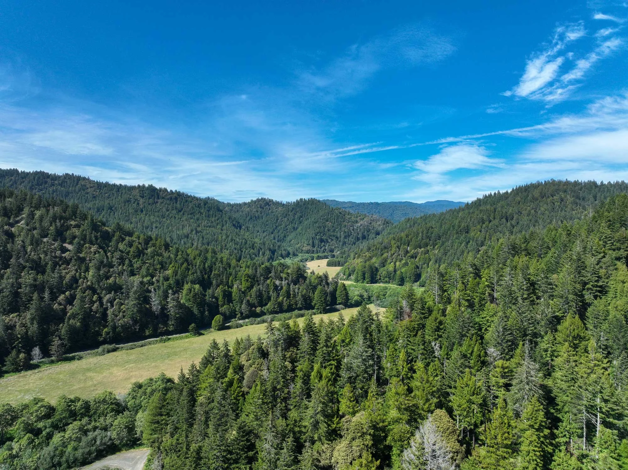 Aerial view of landscape