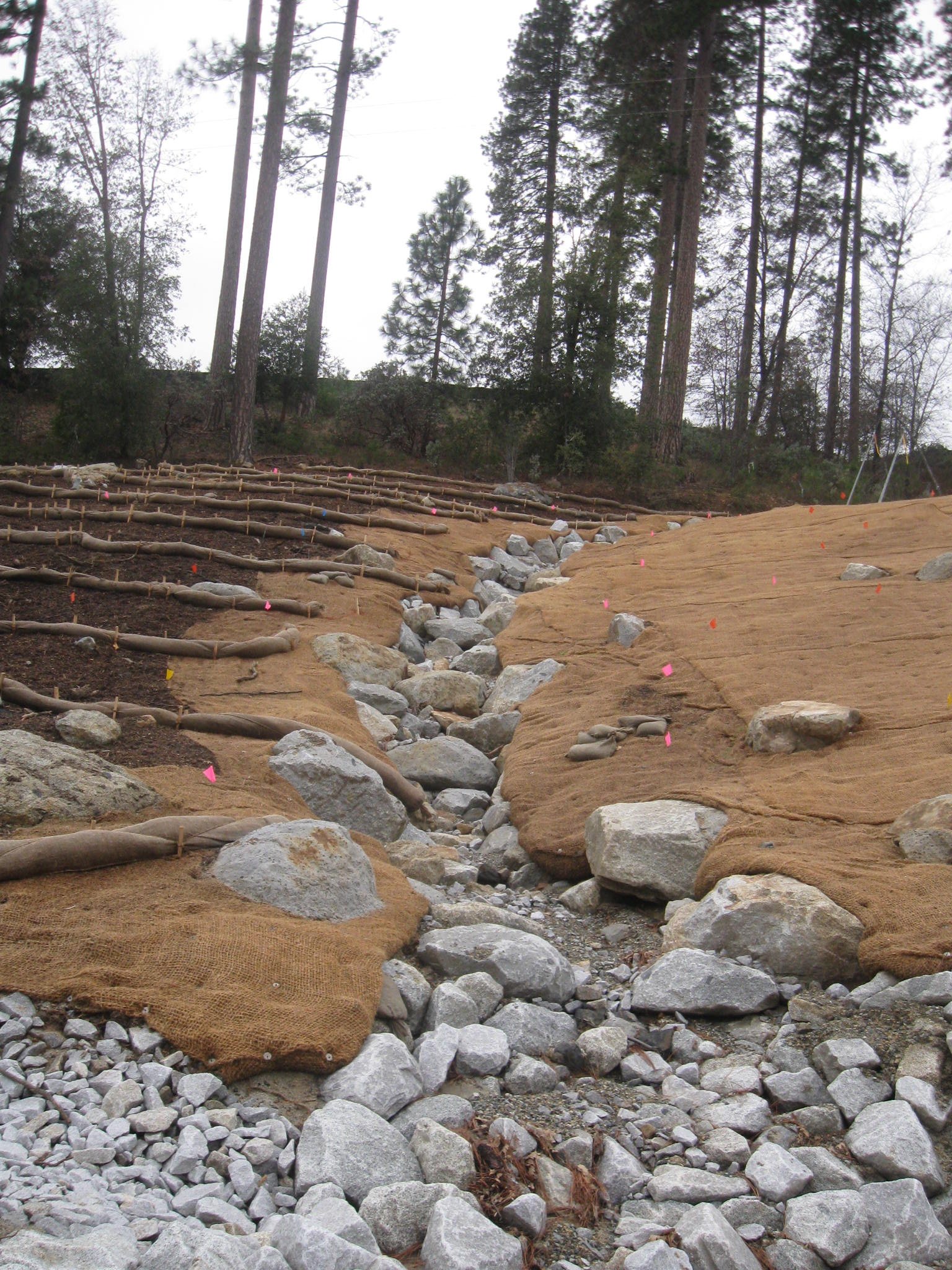 rocks and soil
