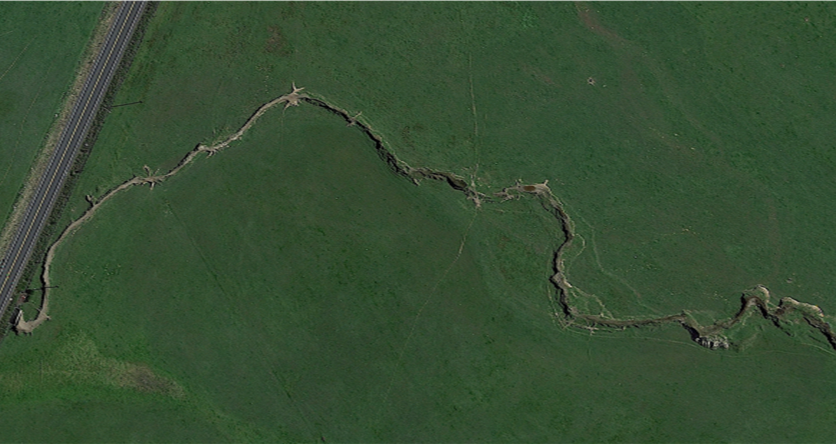 before restoration of lakeville creek