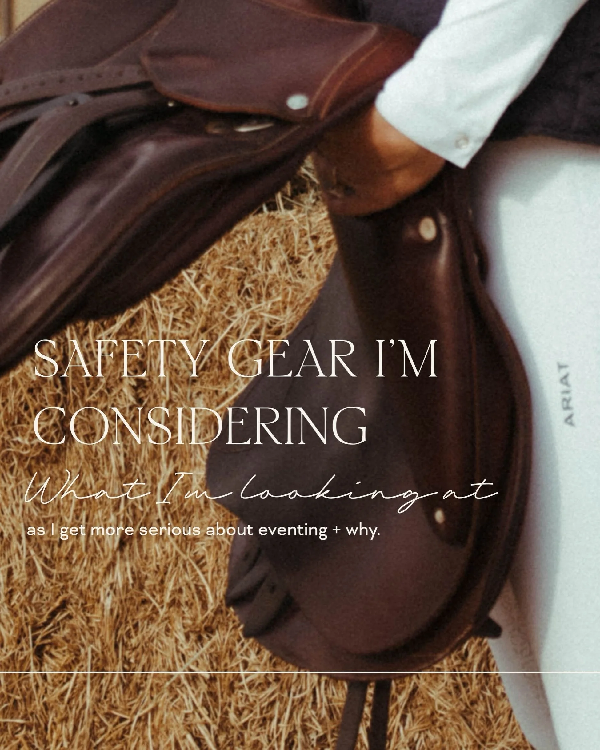 One of the less glamorous parts of chasing an eventing dream&hellip; figuring out how to protect yourself. 

I&rsquo;ve been doing A LOT of research lately into safety gear and trying to figure out what makes the most sense for me as I move further i