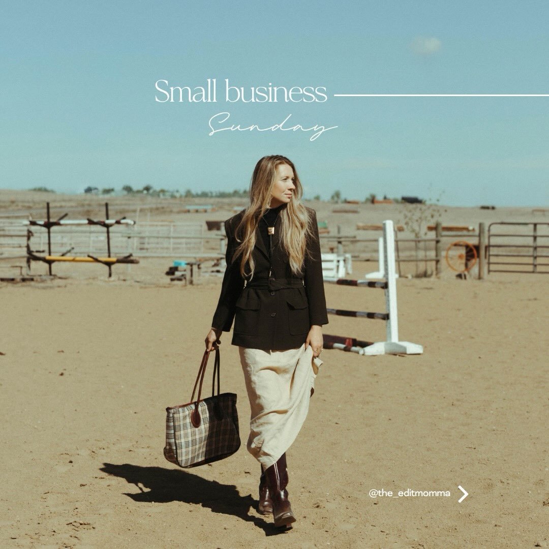 SMALL BUSINESS SUNDAY IS BACK! 🤎

There are SO many good features in this week&rsquo;s roundup, and if you&rsquo;re in need of a little retail therapy&hellip; consider this your sign to scroll through this carousel.

From equestrian brands to small 