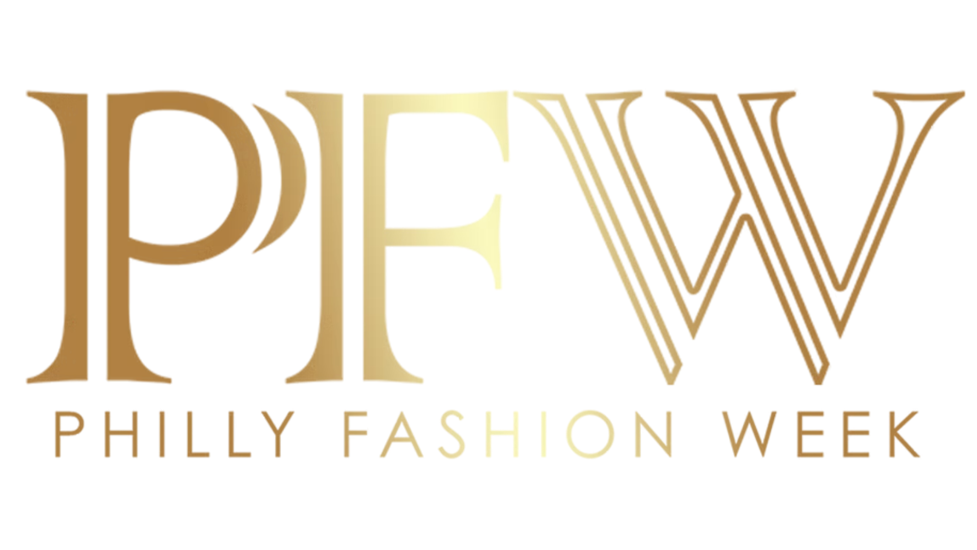 Logo reading 'Philadelphia Style Week' with stylized 'PSW' initials in gold and black.
