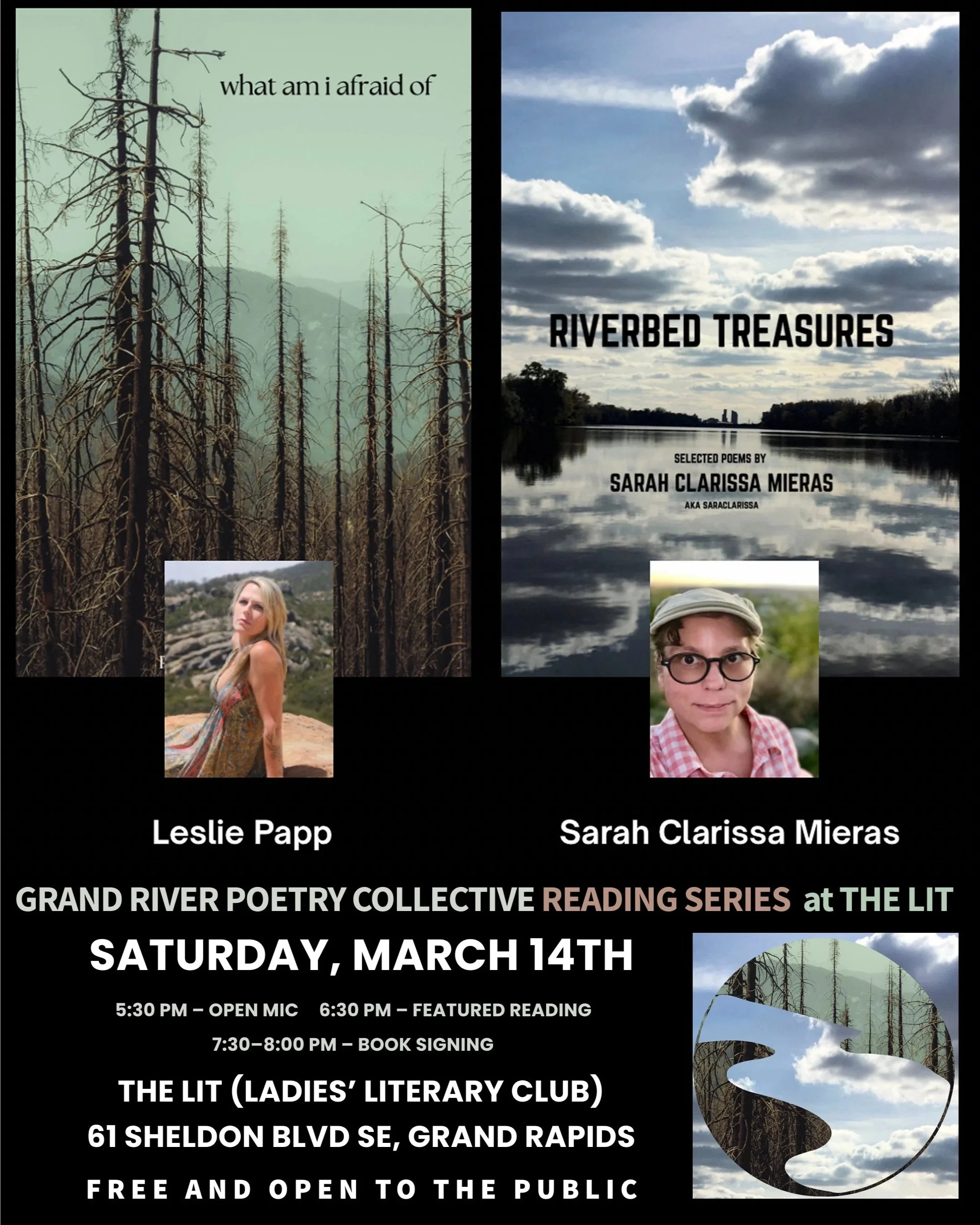 Leslie Papp and  Sarah Clarissa Mieras at The Lit