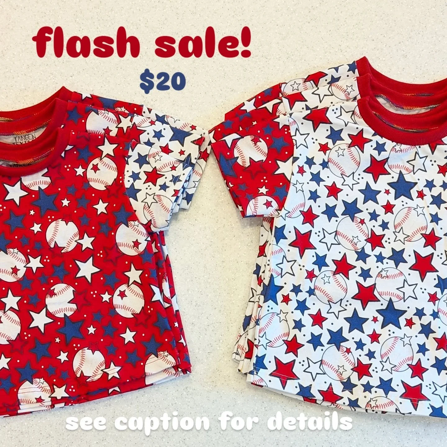 ✨Flash Sale!✨
For all the baseball lovers out there
Just in time for the 4th!❤️⚾💙

Available sizes:

Red with white sleeves
12-18m
2T
3T

White with red sleeves
3T
4T
5T

$20 each (+ shipping or local pickup)
Comment or message me to claim!