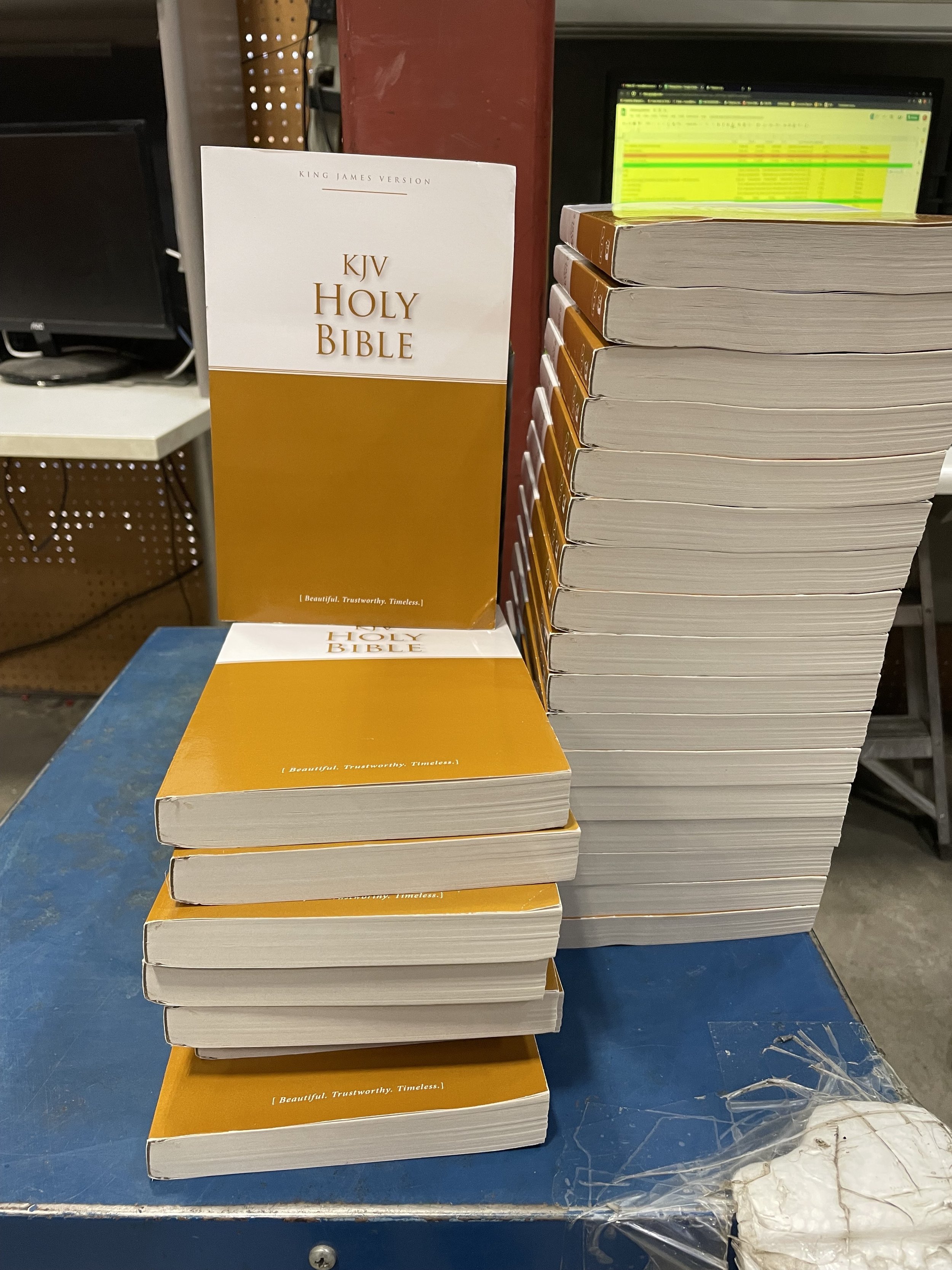 Bible donation to the Anchorage Rescue Gospel Mission