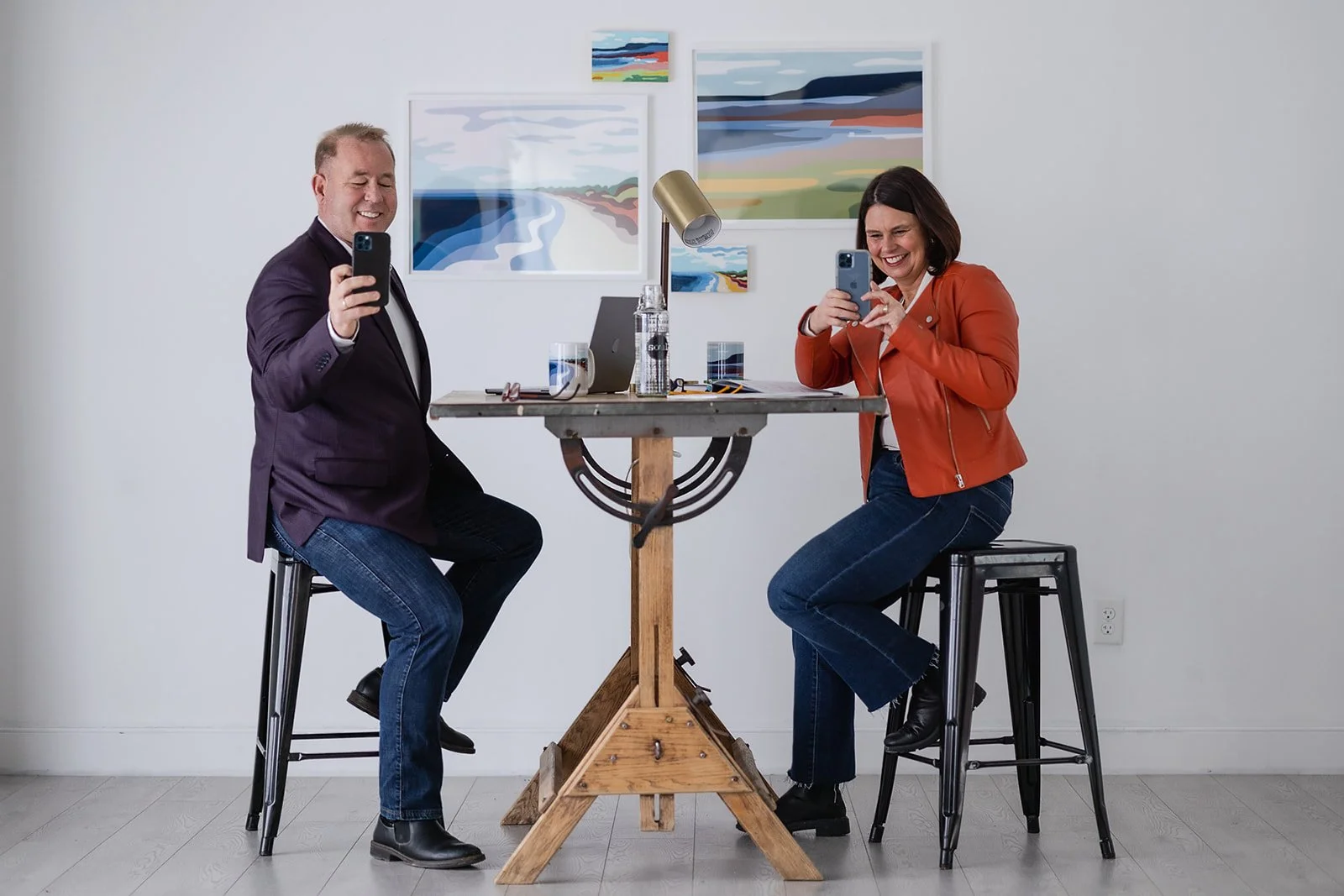 real estate professionals portrait session in collingwood, On. Town and county collective media agency