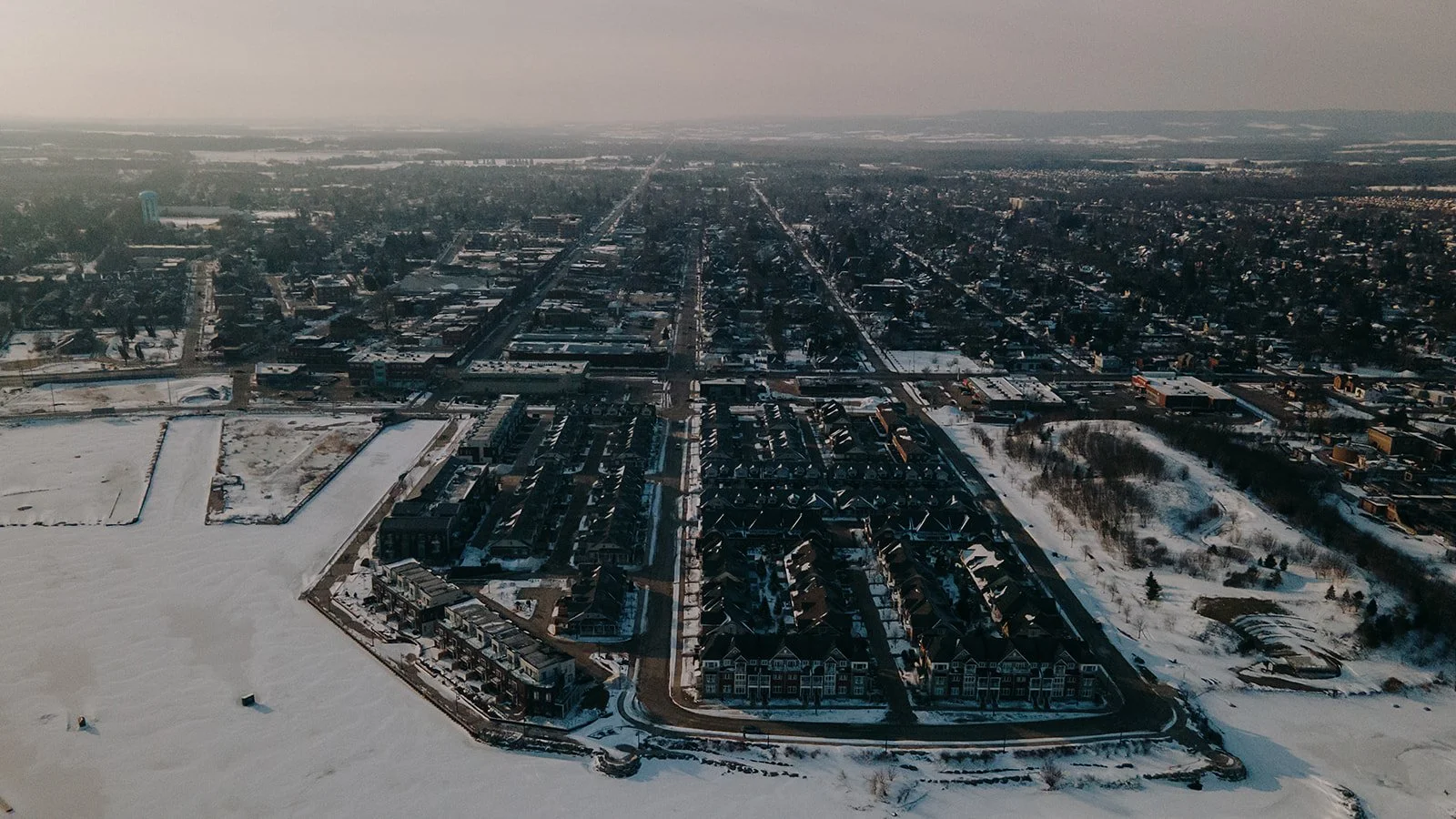 Collingwood, ON drone photo. partner member for town and county collective media agency.