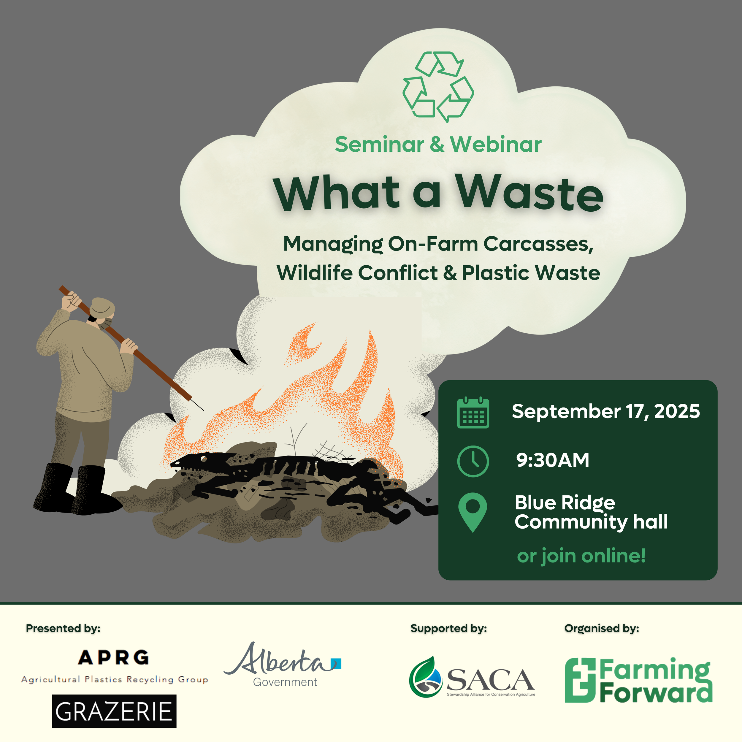 What a Waste – Managing On-Farm Carcasses, Wildlife Conflict & Plastic Waste
