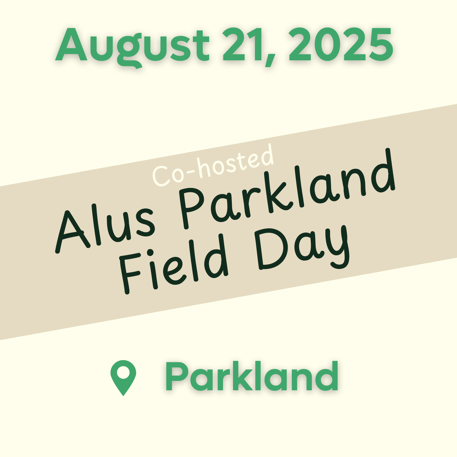 Co-hosted Alus Parkland Field Day
